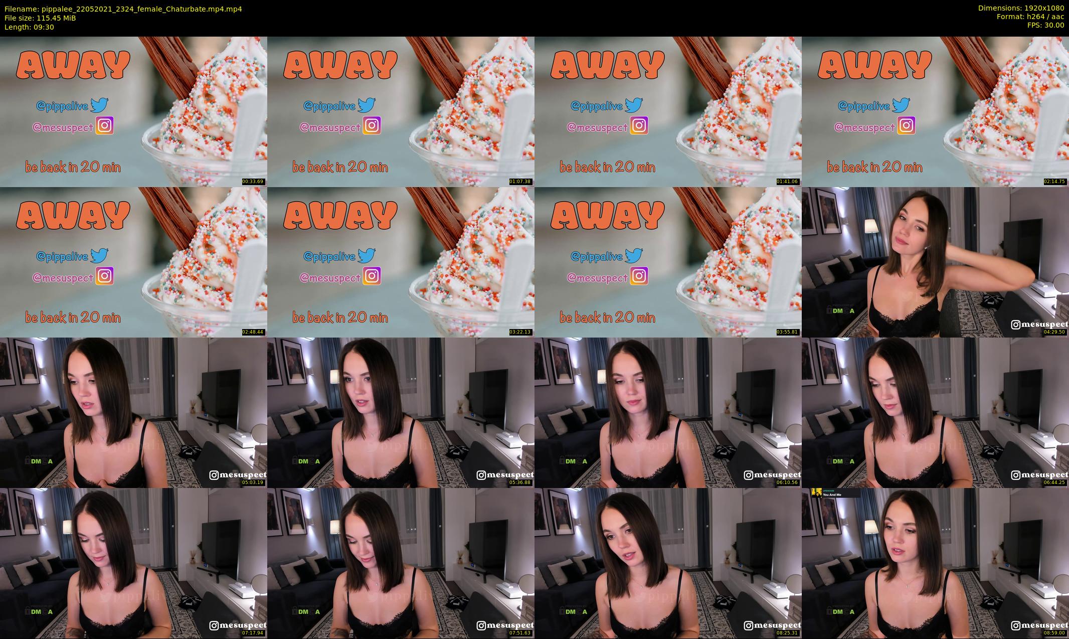 pippalee — 10 minute Chaturbate female cam show recording, 1080p, May 22, 2021