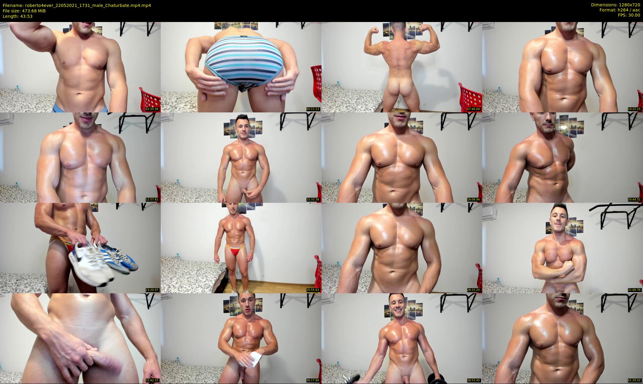 roberto4ever — 44 minute Chaturbate male cam show recording, 720p, May 22, 2021