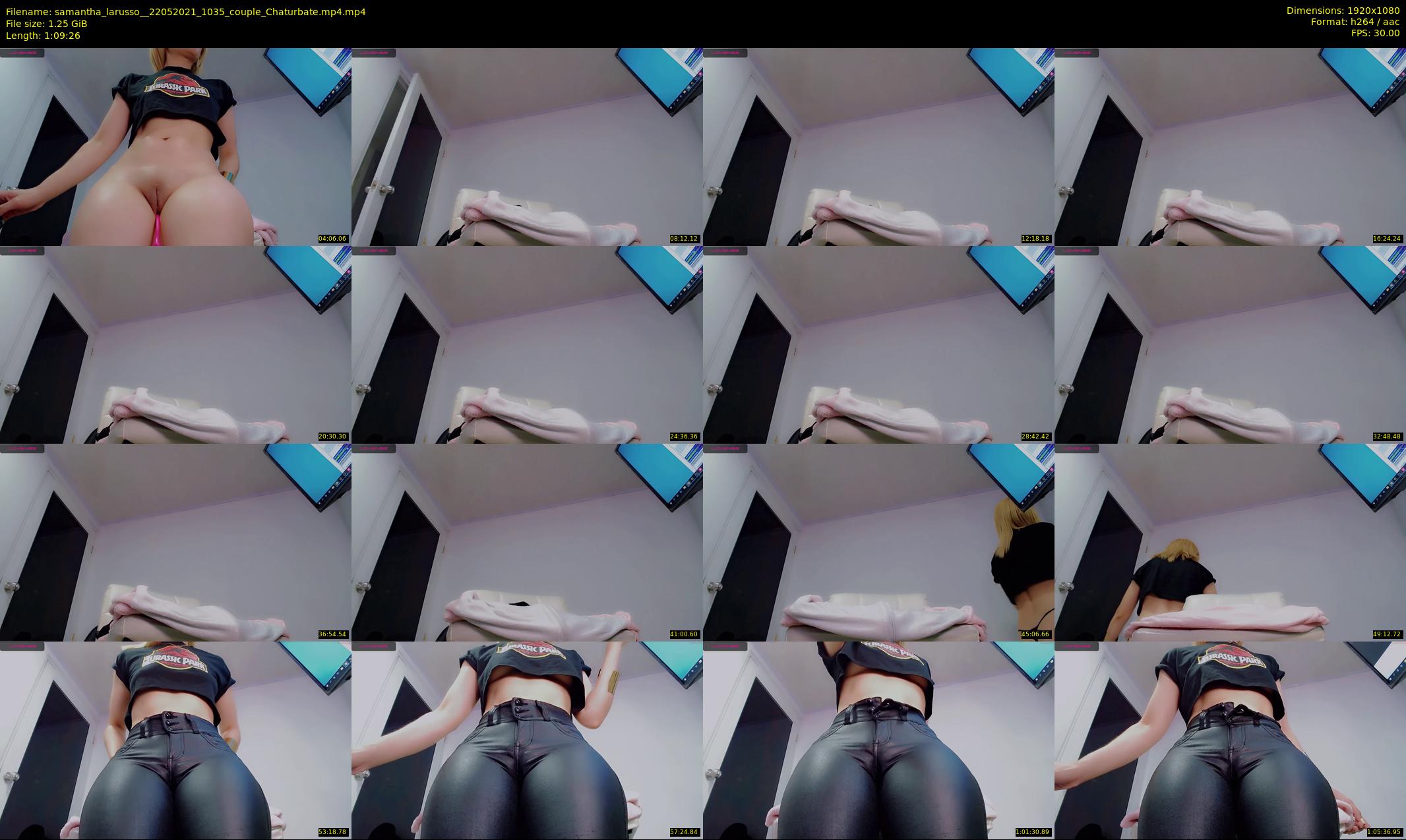 samantha_larusso_ — 70 minute Chaturbate couple cam show recording, 1080p, May 22, 2021