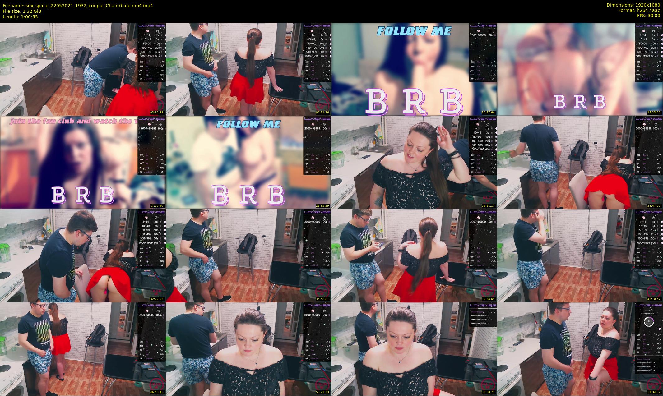 sex_space — 61 minute Chaturbate couple cam show recording, 1080p, May 22, 2021