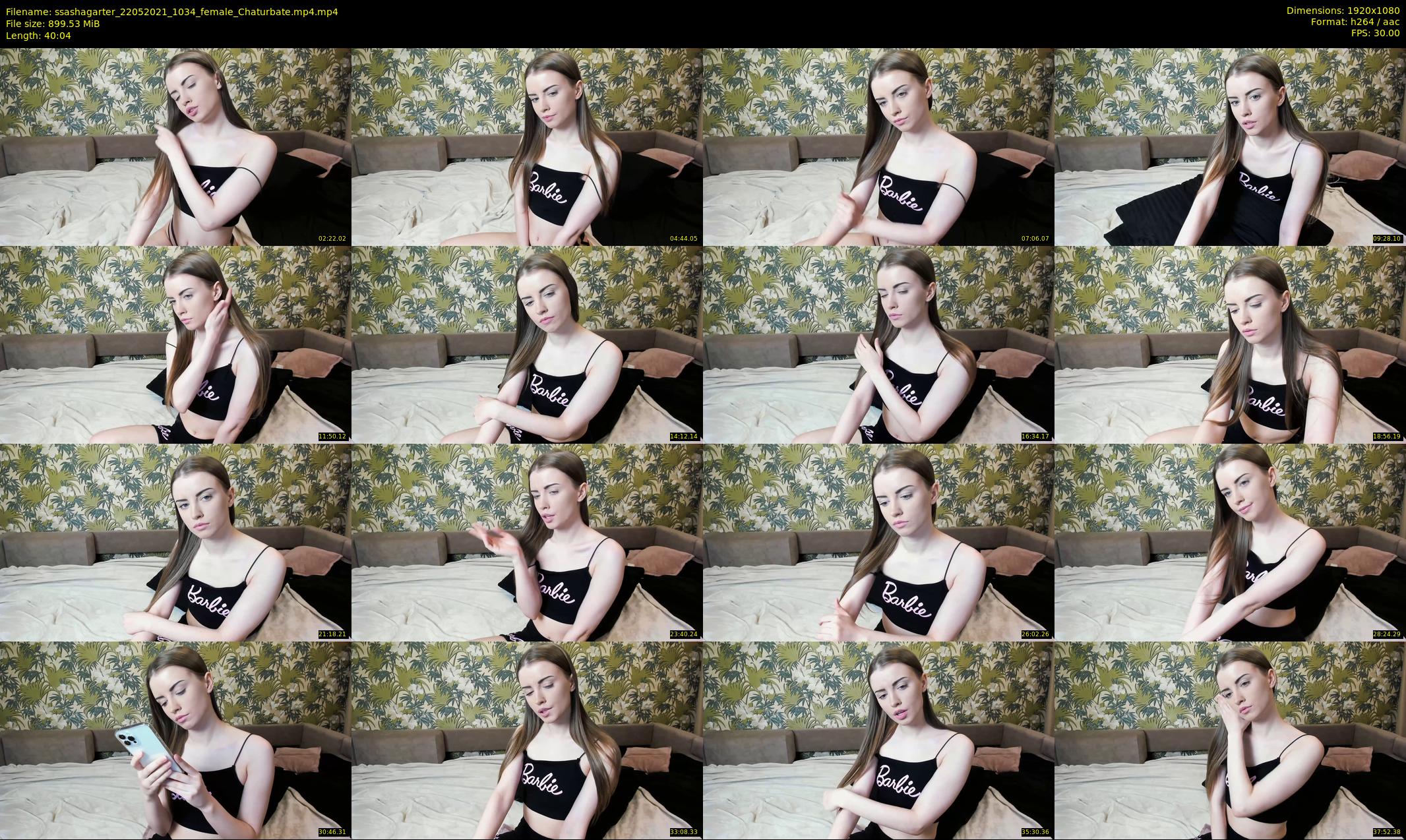 ssashagarter — 41 minute Chaturbate female cam show recording, 1080p, May 22, 2021