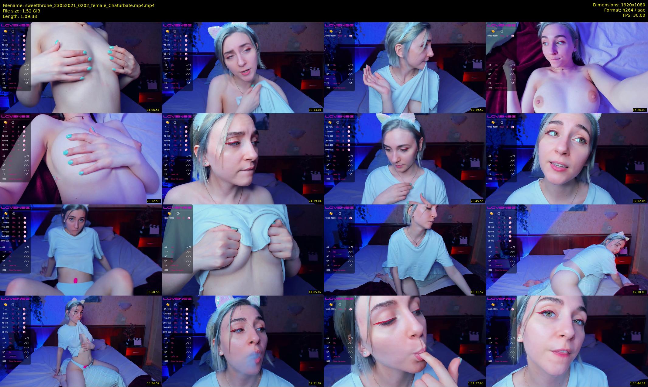 sweetthrone — 70 minute Chaturbate couple cam show recording, 1080p, May 23, 2021