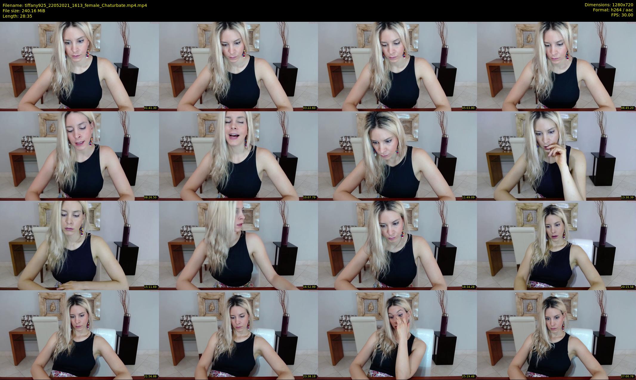 tiffany925 — 29 minute Chaturbate female cam show recording, 720p, May 22, 2021