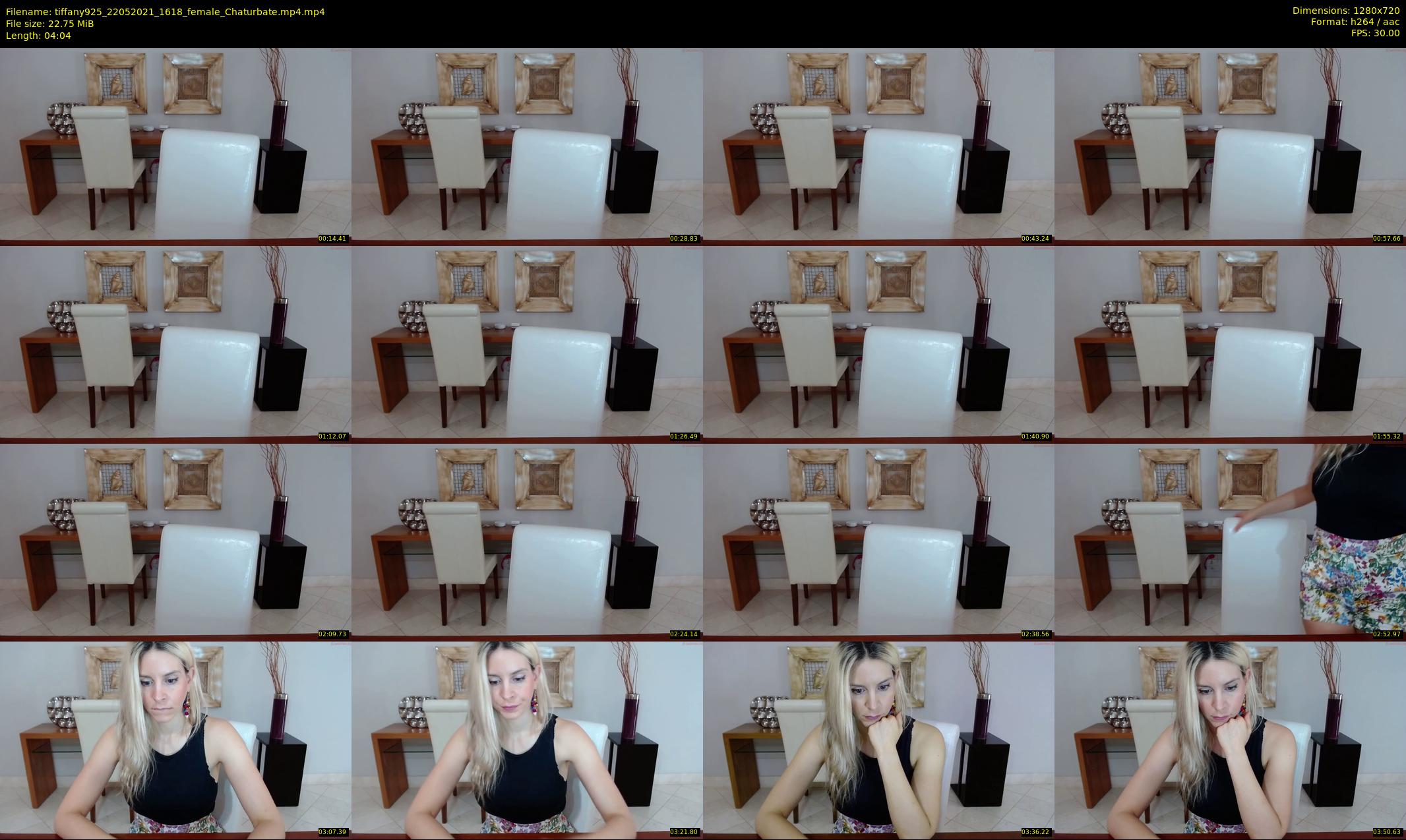 tiffany925 — 5 minute Chaturbate female cam show recording, 720p, May 22, 2021