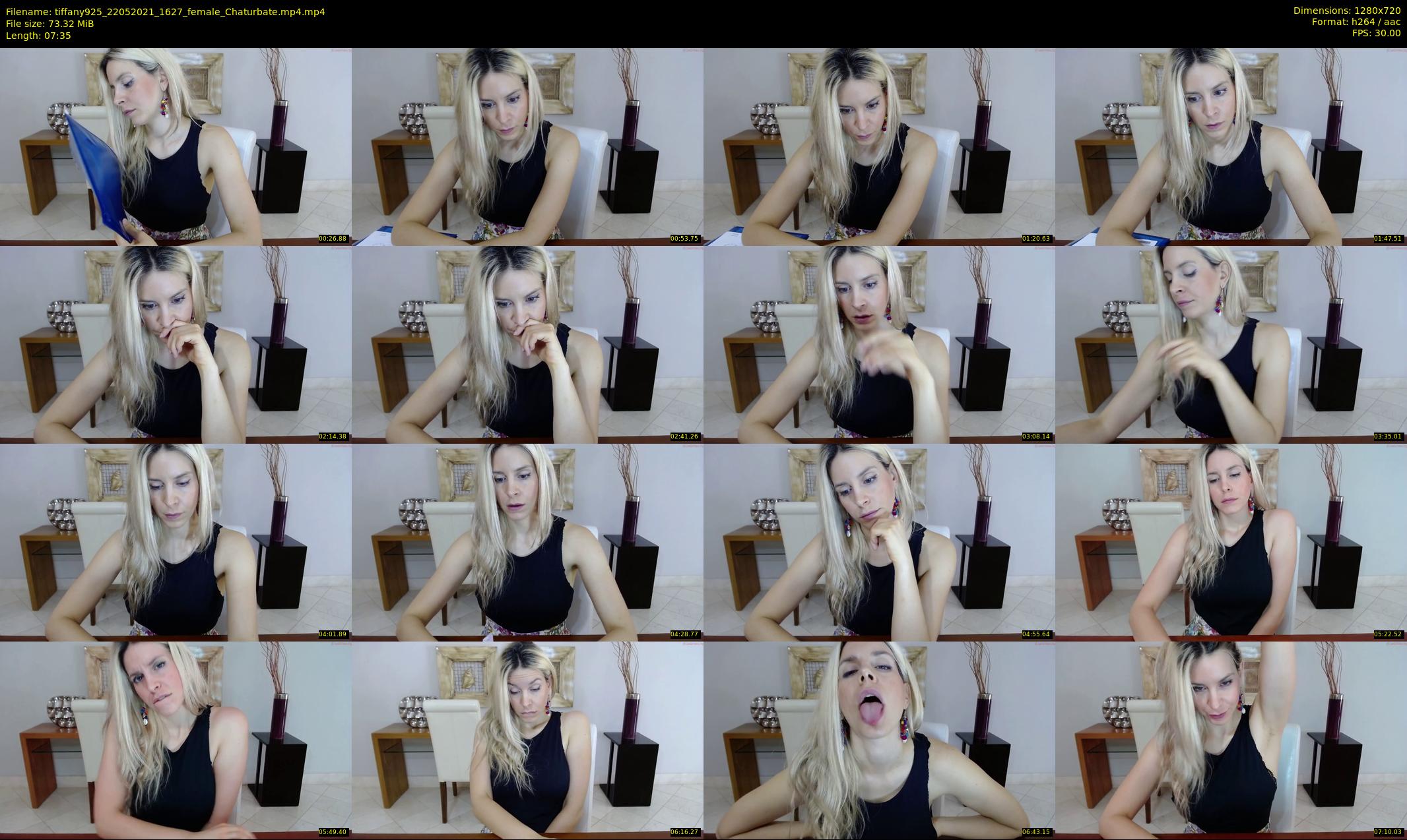 tiffany925 — 8 minute Chaturbate female cam show recording, 720p, May 22, 2021