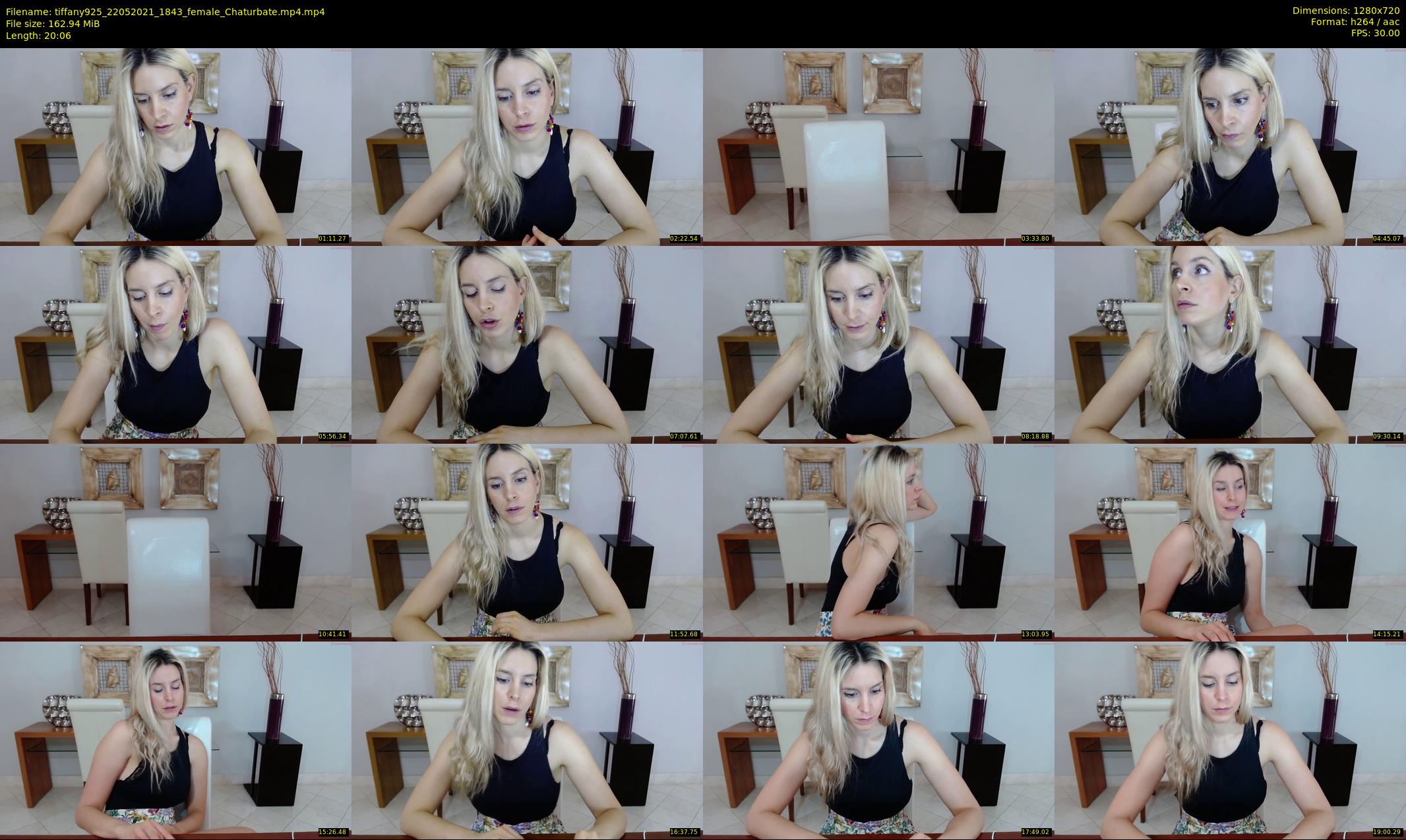tiffany925 — 21 minute Chaturbate female cam show recording, 720p, May 22, 2021