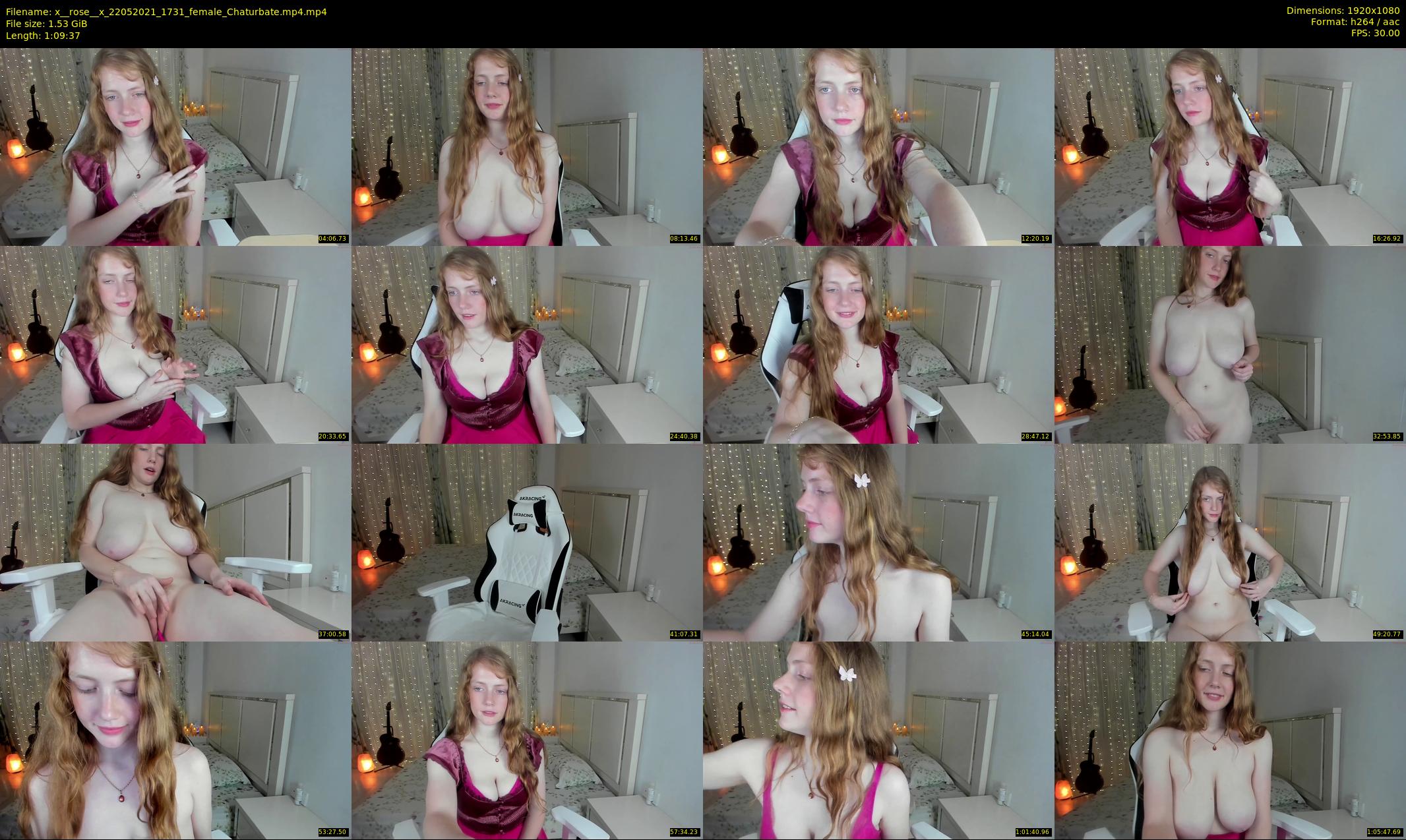 x__rose__x — 70 minute Chaturbate female cam show recording, 1080p, May 22, 2021