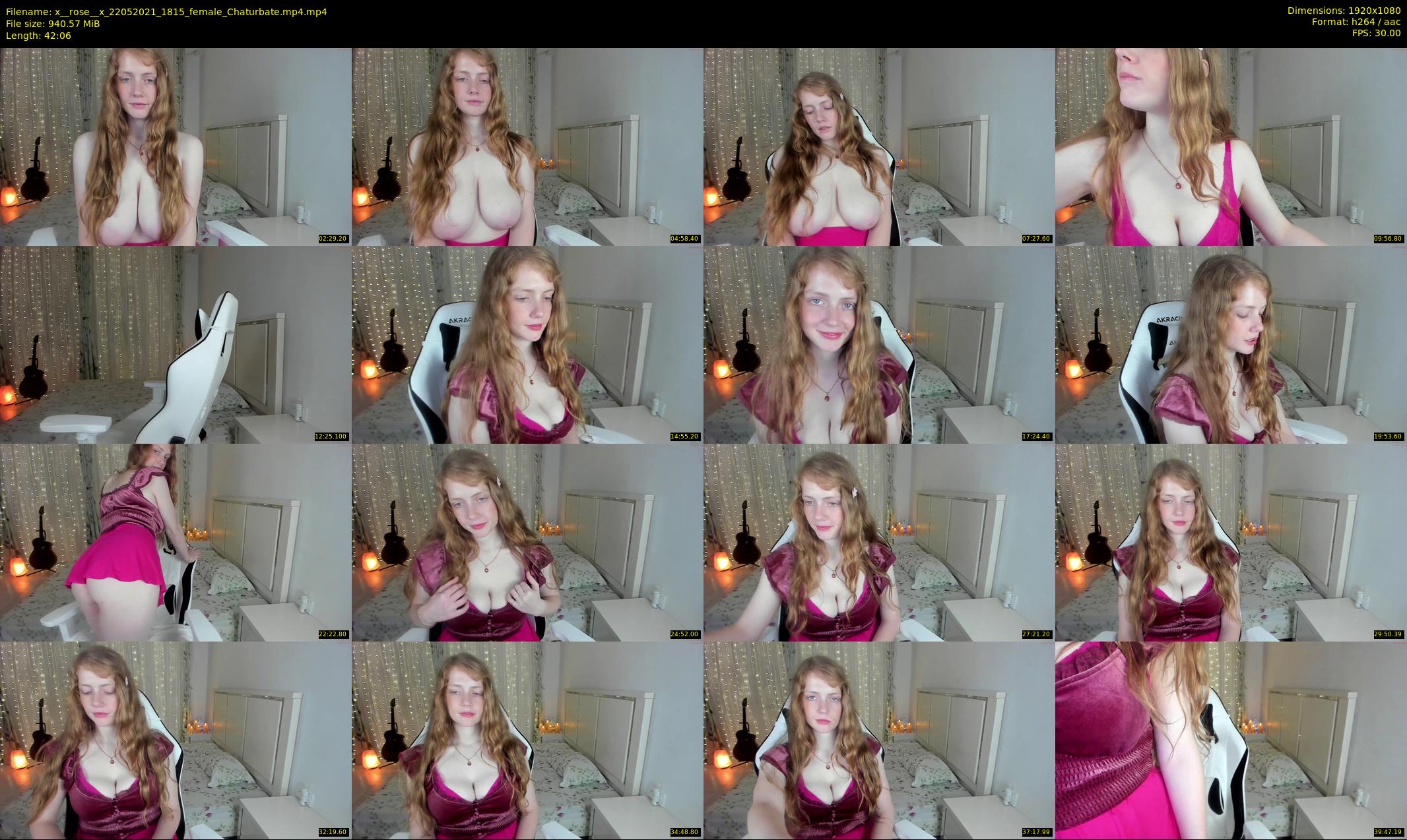 x__rose__x — 43 minute Chaturbate female cam show recording, 1080p, May 22, 2021