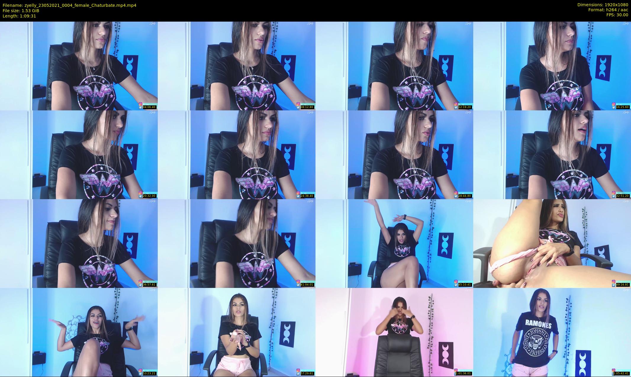 zyelly — 70 minute Chaturbate female cam show recording, 1080p, May 23, 2021