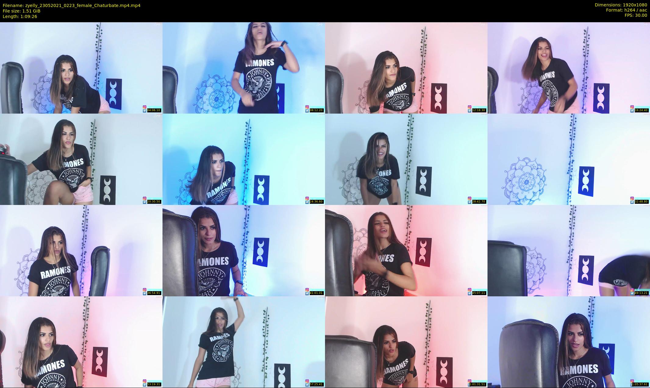 zyelly — 70 minute Chaturbate female cam show recording, 1080p, May 23, 2021