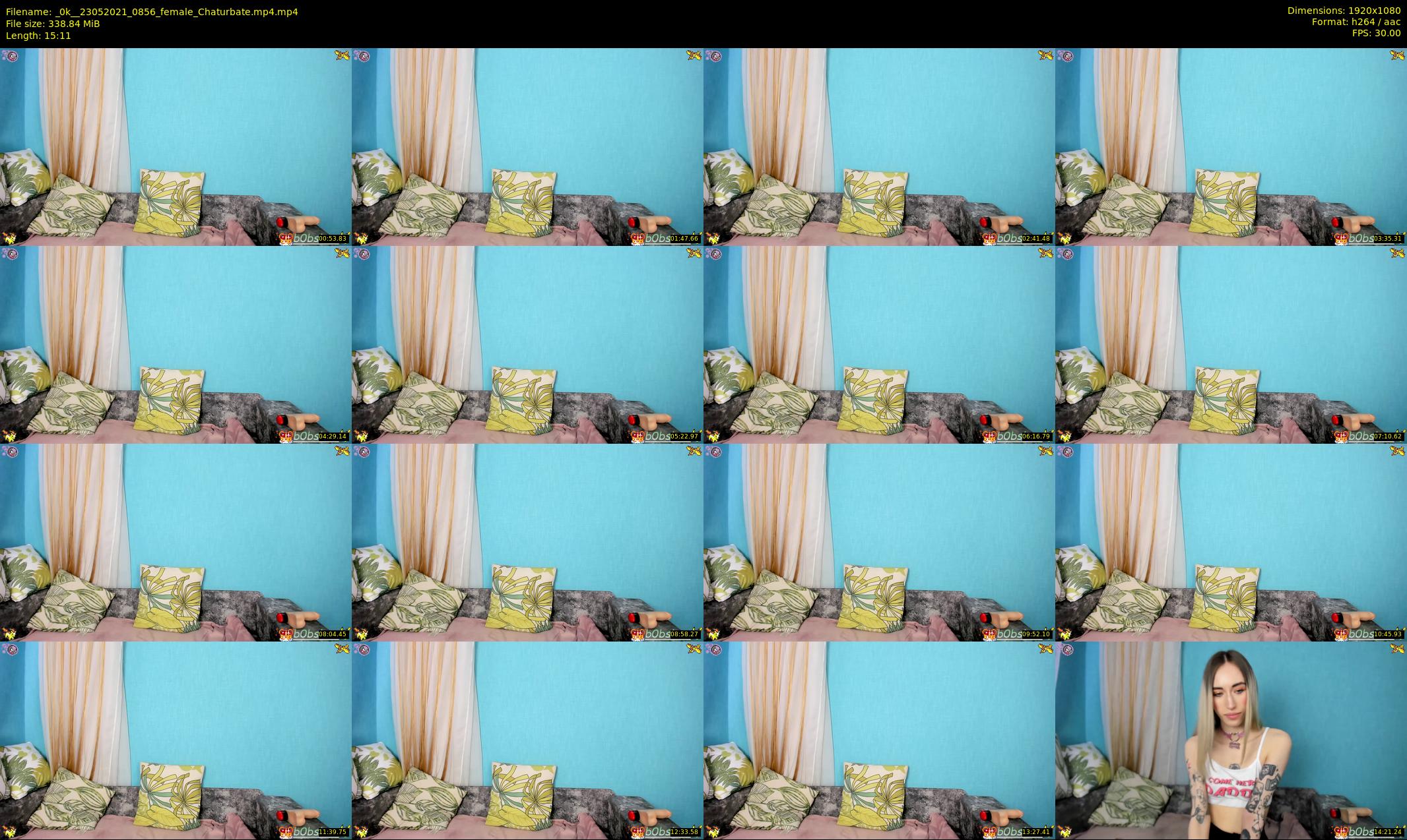 _0k_ — 16 minute Chaturbate female cam show recording, 1080p, May 23, 2021