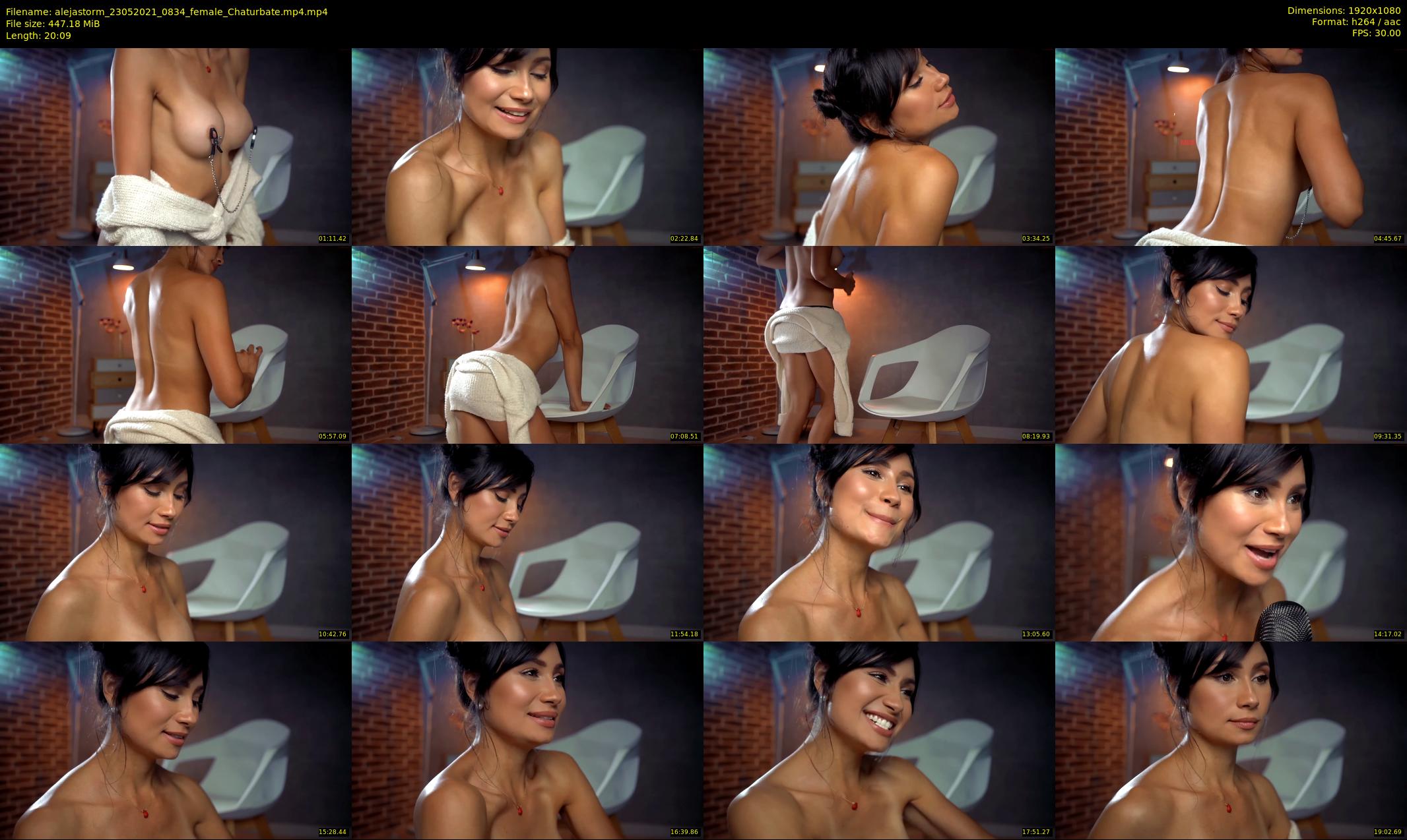 alejastorm — 21 minute Chaturbate female cam show recording, 1080p, May 23, 2021