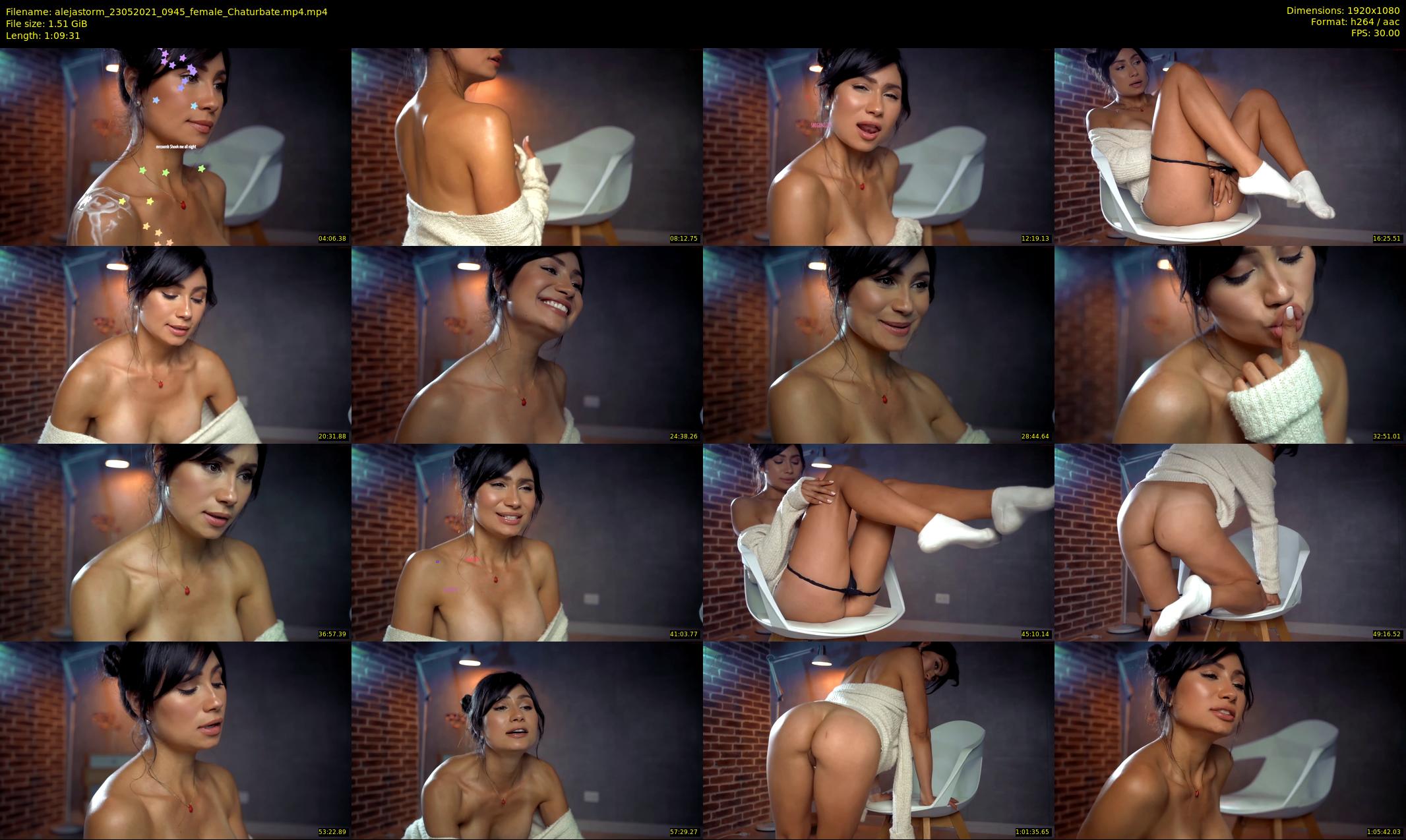 alejastorm — 70 minute Chaturbate female cam show recording, 1080p, May 23, 2021