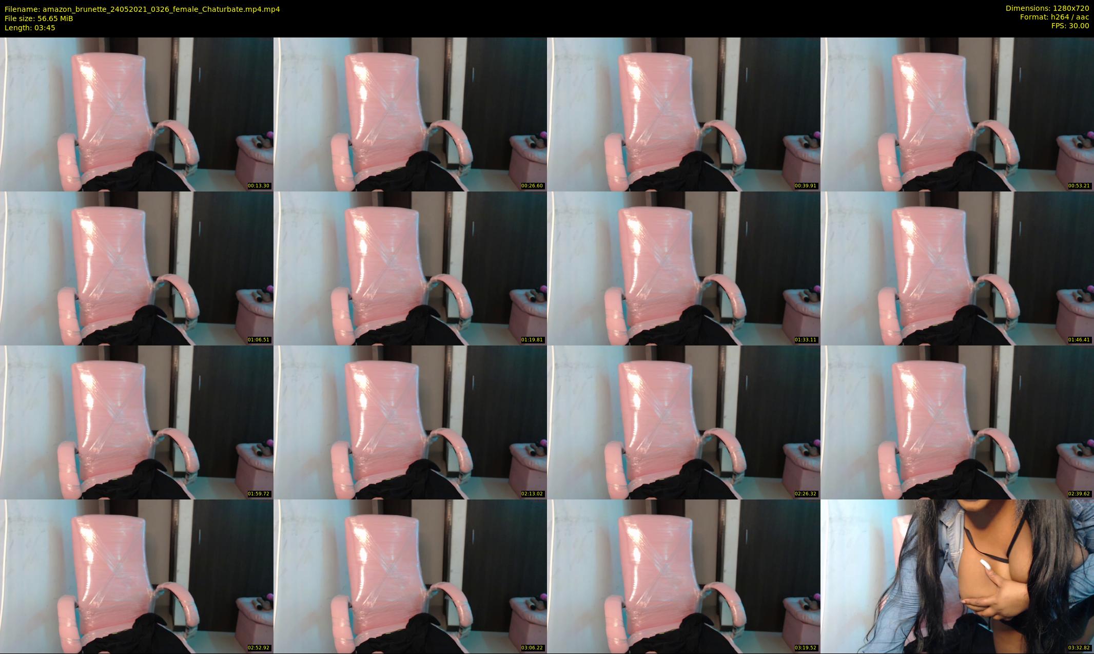 amazon_brunette — 4 minute Chaturbate female cam show recording, 720p, May 24, 2021
