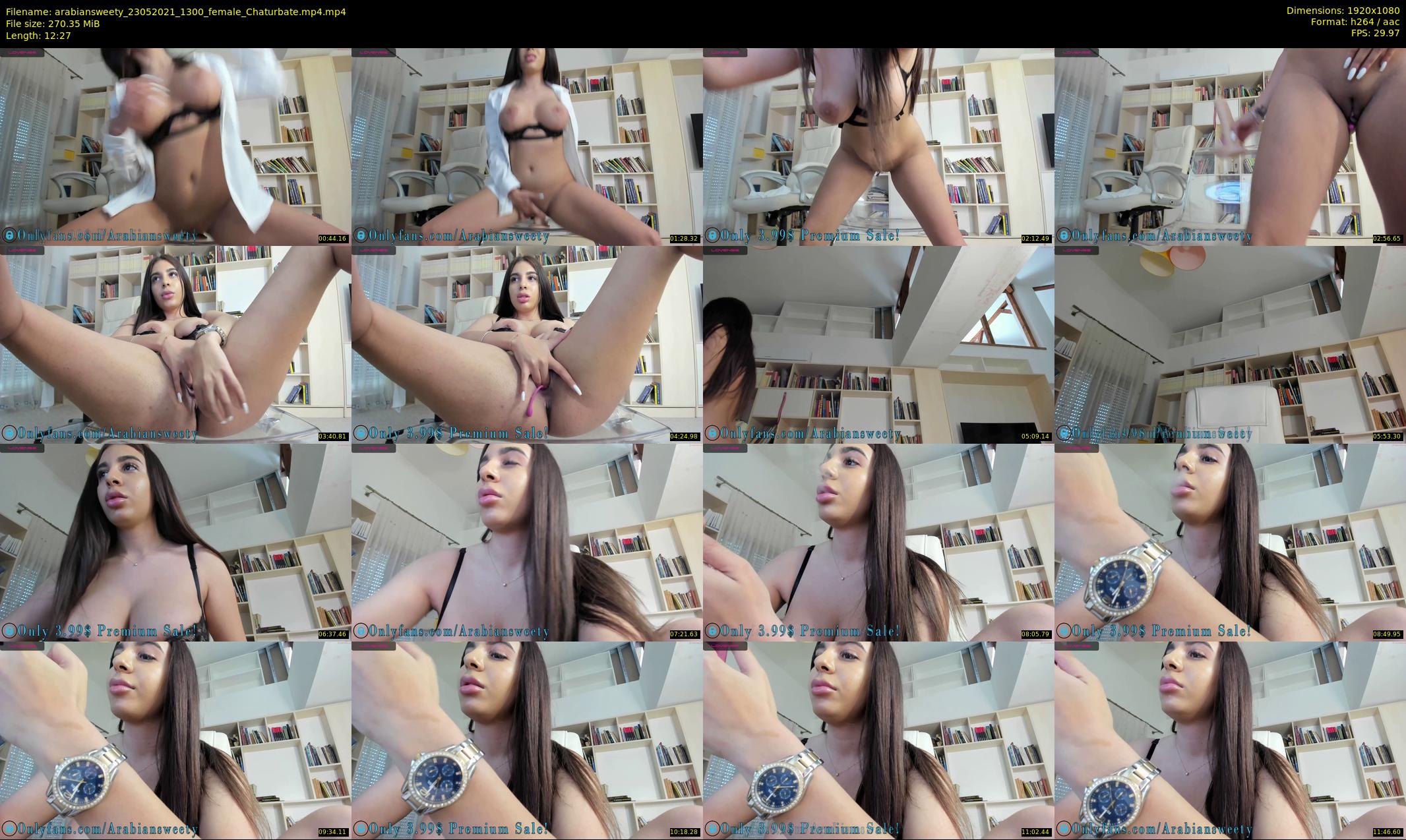 arabiansweety — 13 minute Chaturbate female cam show recording, 1080p, May 23, 2021