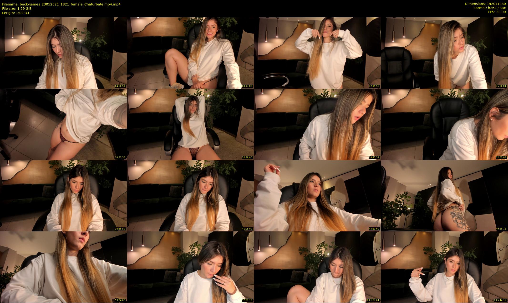 beckyjames — 70 minute Chaturbate female cam show recording, 1080p, May 23, 2021
