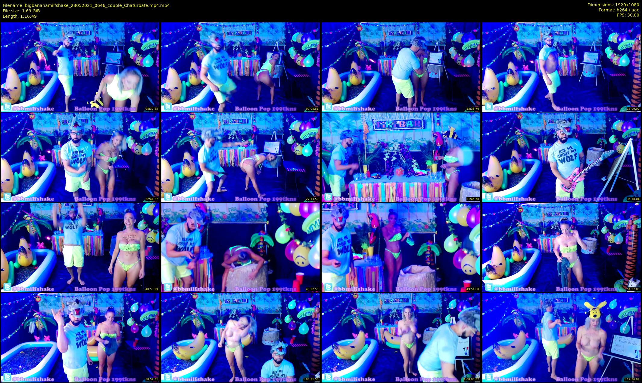 bigbananamilfshake — 77 minute Chaturbate couple cam show recording, 1080p, May 23, 2021