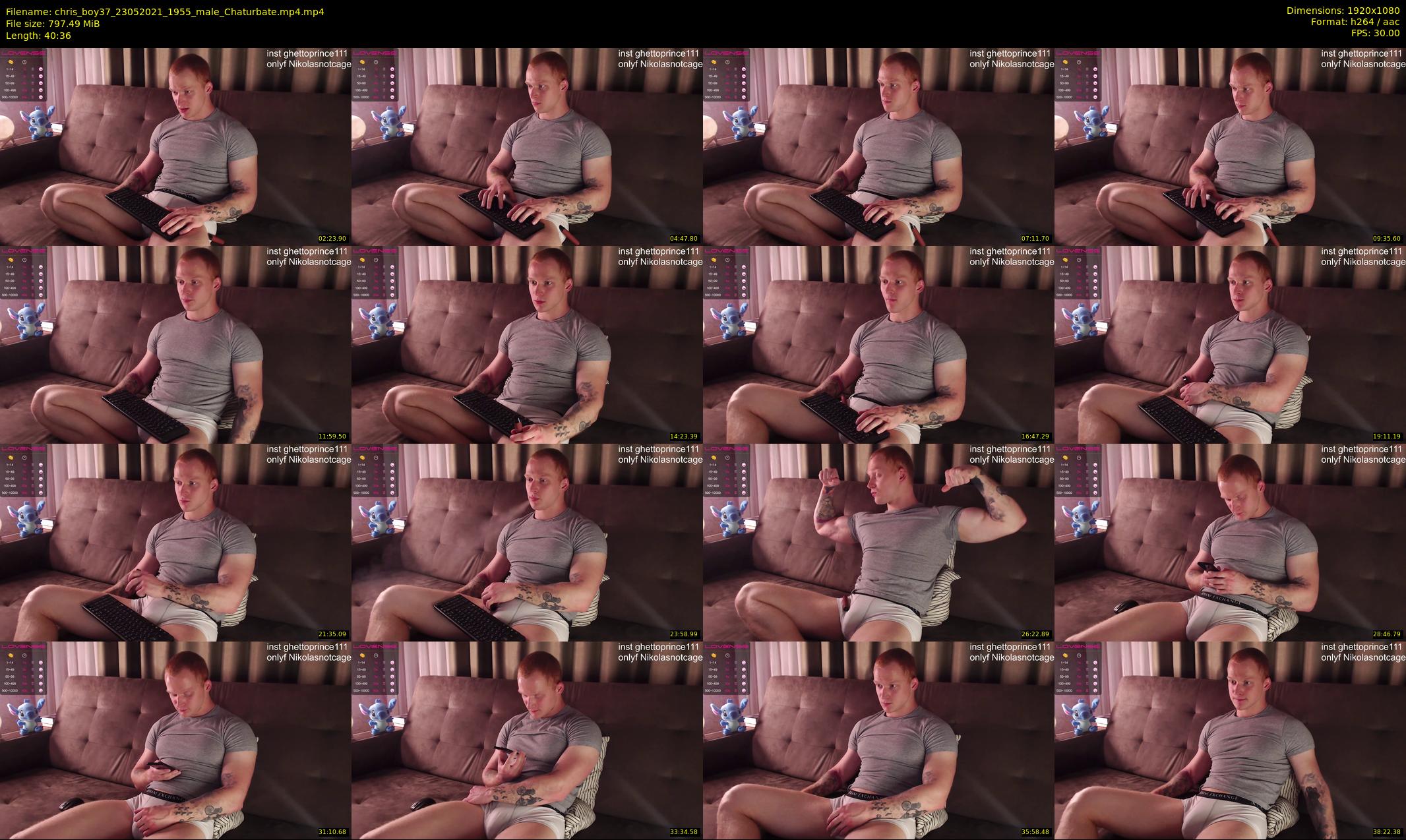 chris_boy37 — 41 minute Chaturbate male cam show recording, 1080p, May 23, 2021