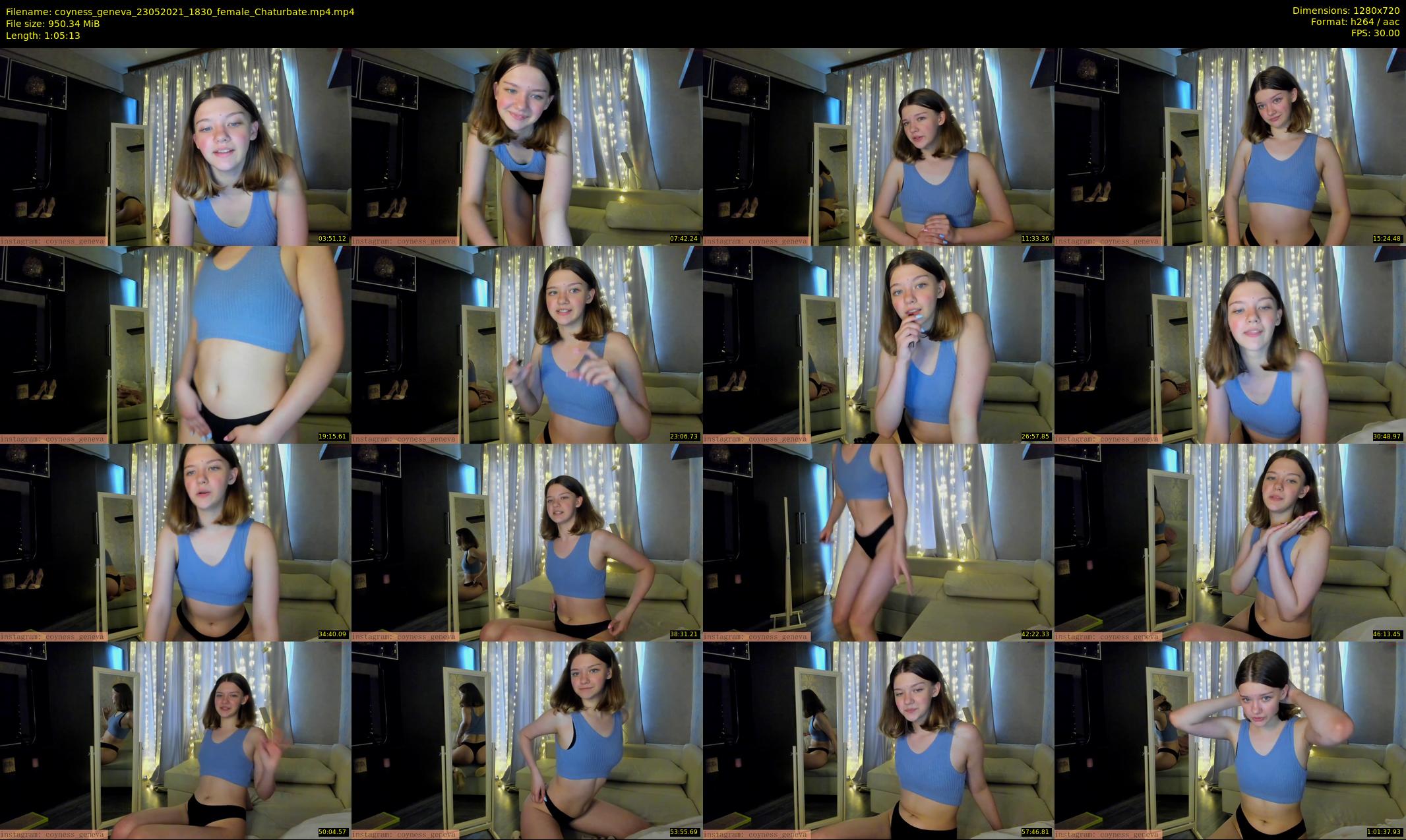 coyness_geneva — 66 minute Chaturbate female cam show recording, 720p, May 23, 2021