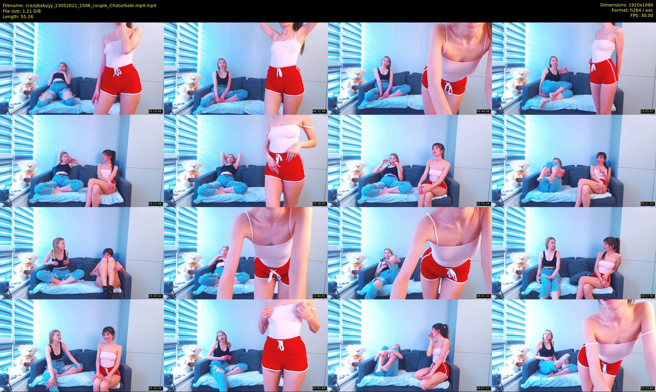 crazybabyyy — 56 minute Chaturbate couple cam show recording, 1080p, May 23, 2021