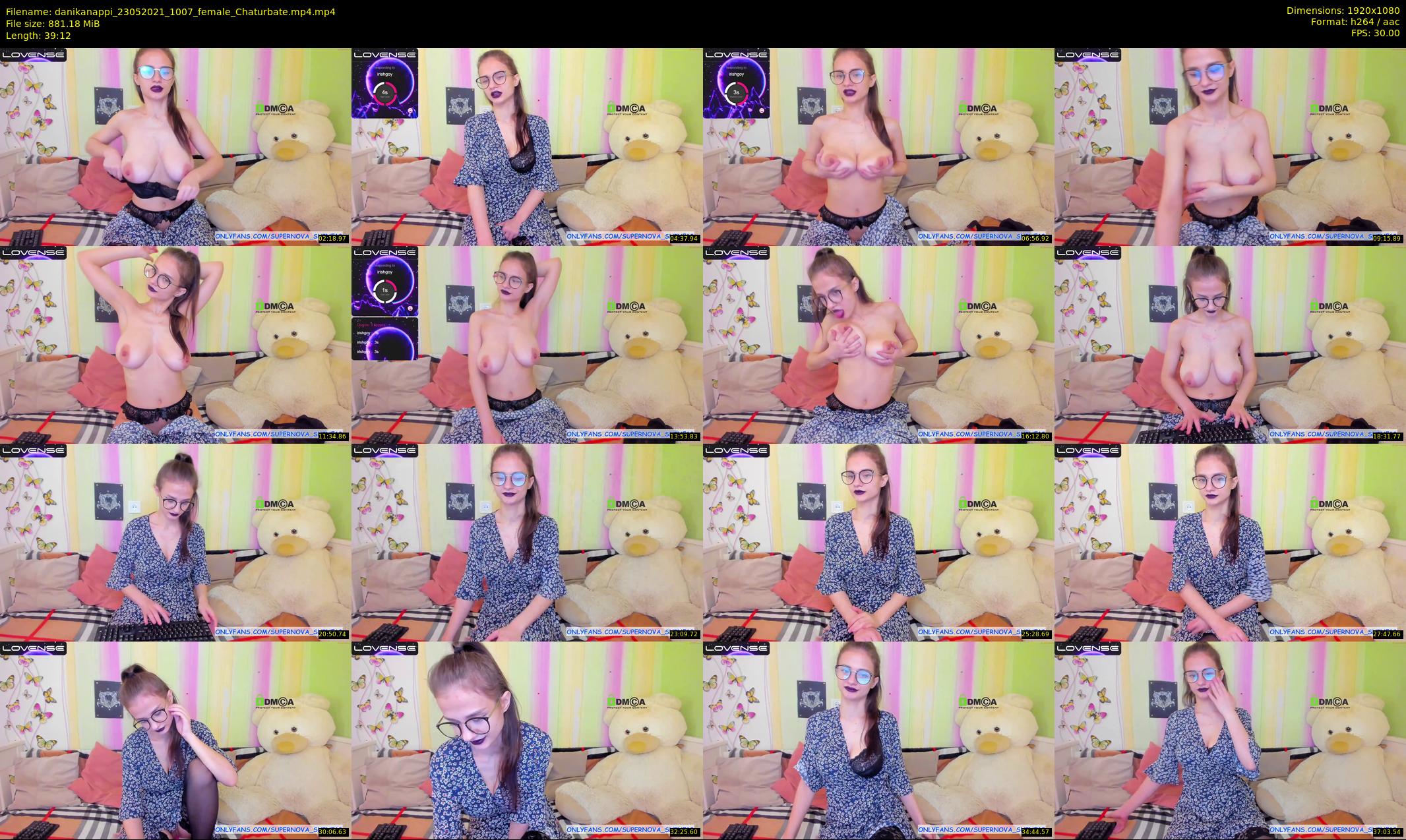 danikanappi — 40 minute Chaturbate female cam show recording, 1080p, May 23, 2021