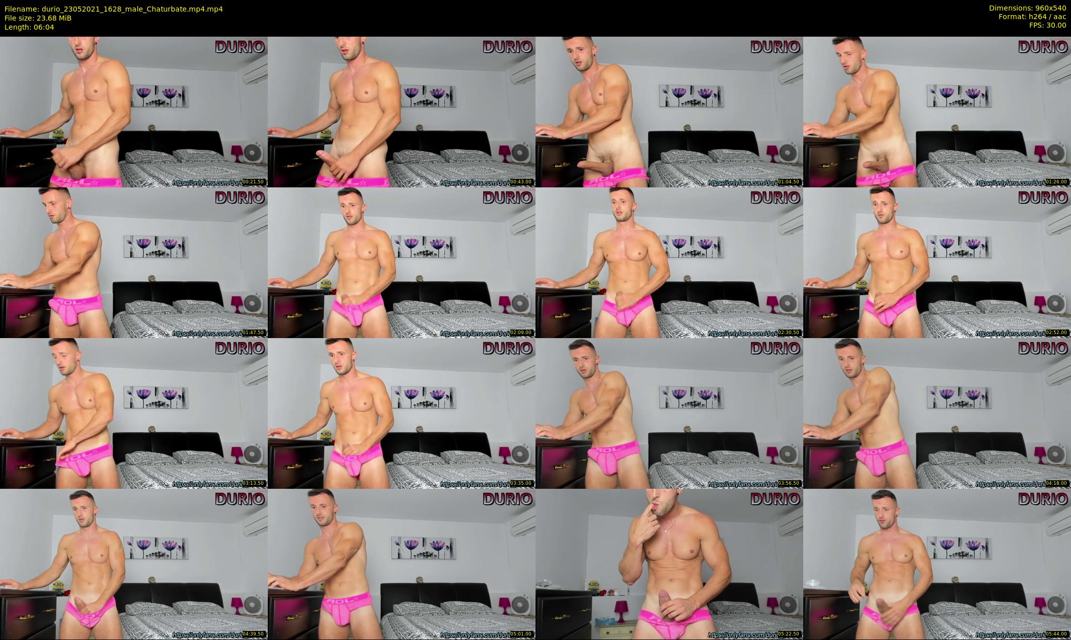 durio — 7 minute Chaturbate male cam show recording, 480p, May 23, 2021
