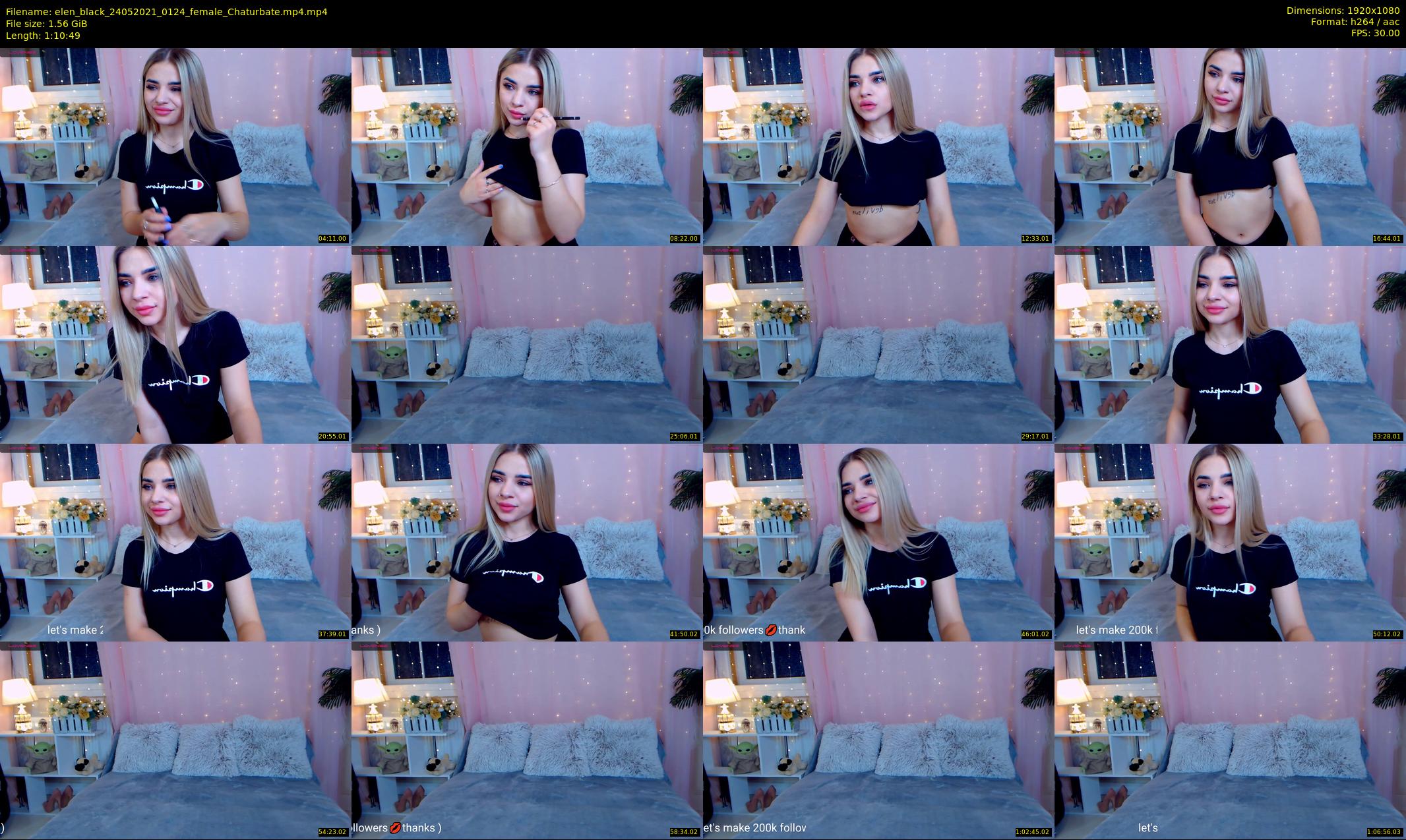 elen_black — 71 minute Chaturbate female cam show recording, 1080p, May 24, 2021