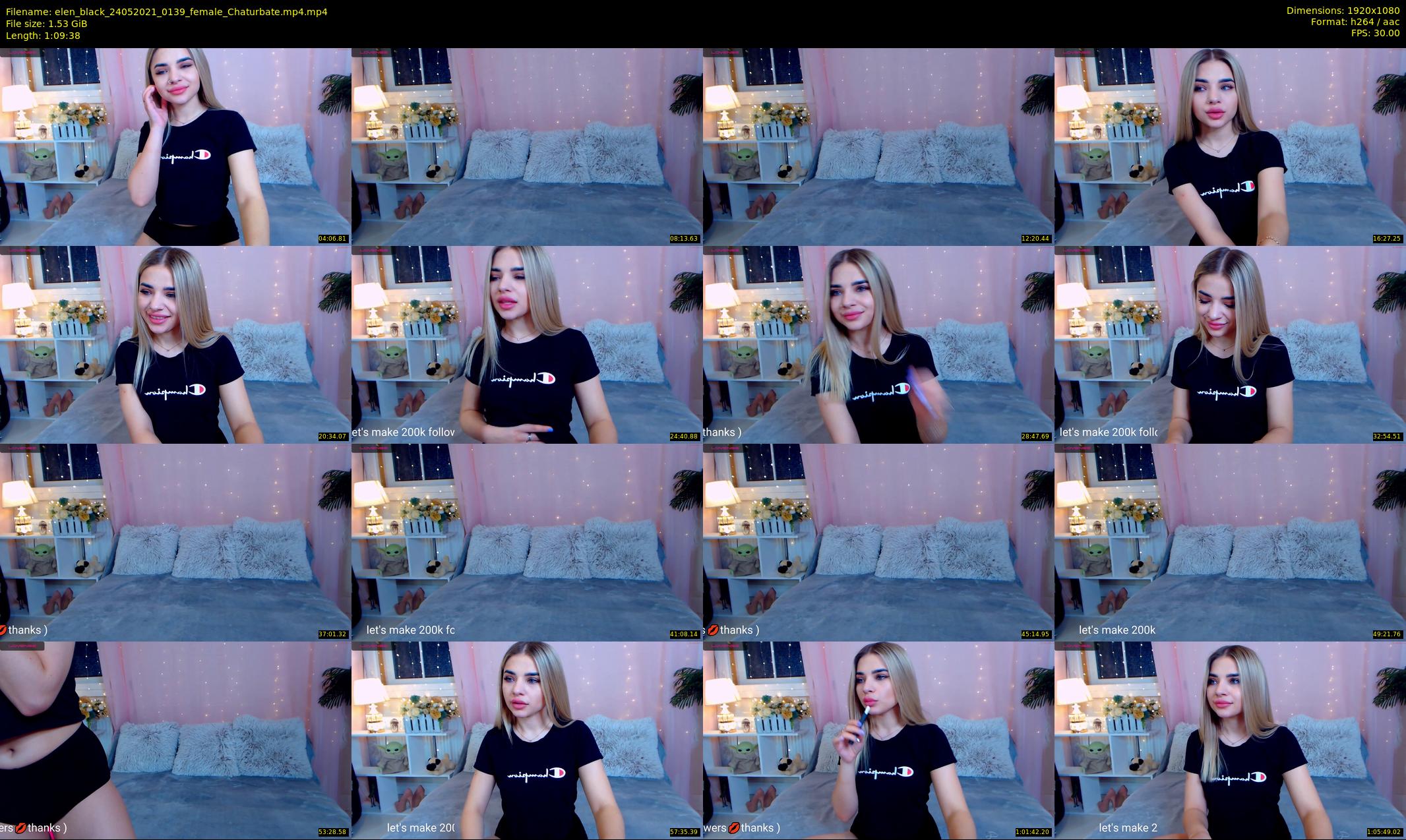 elen_black — 70 minute Chaturbate female cam show recording, 1080p, May 24, 2021