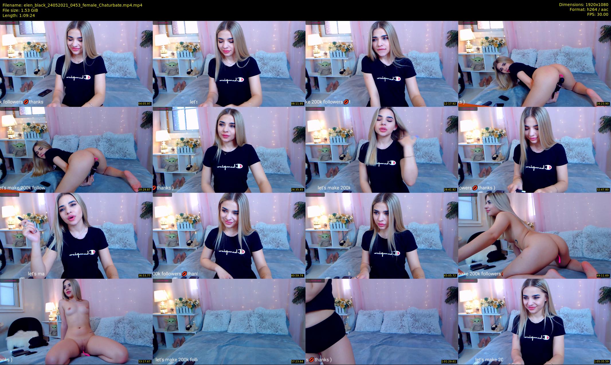 elen_black — 70 minute Chaturbate female cam show recording, 1080p, May 24, 2021