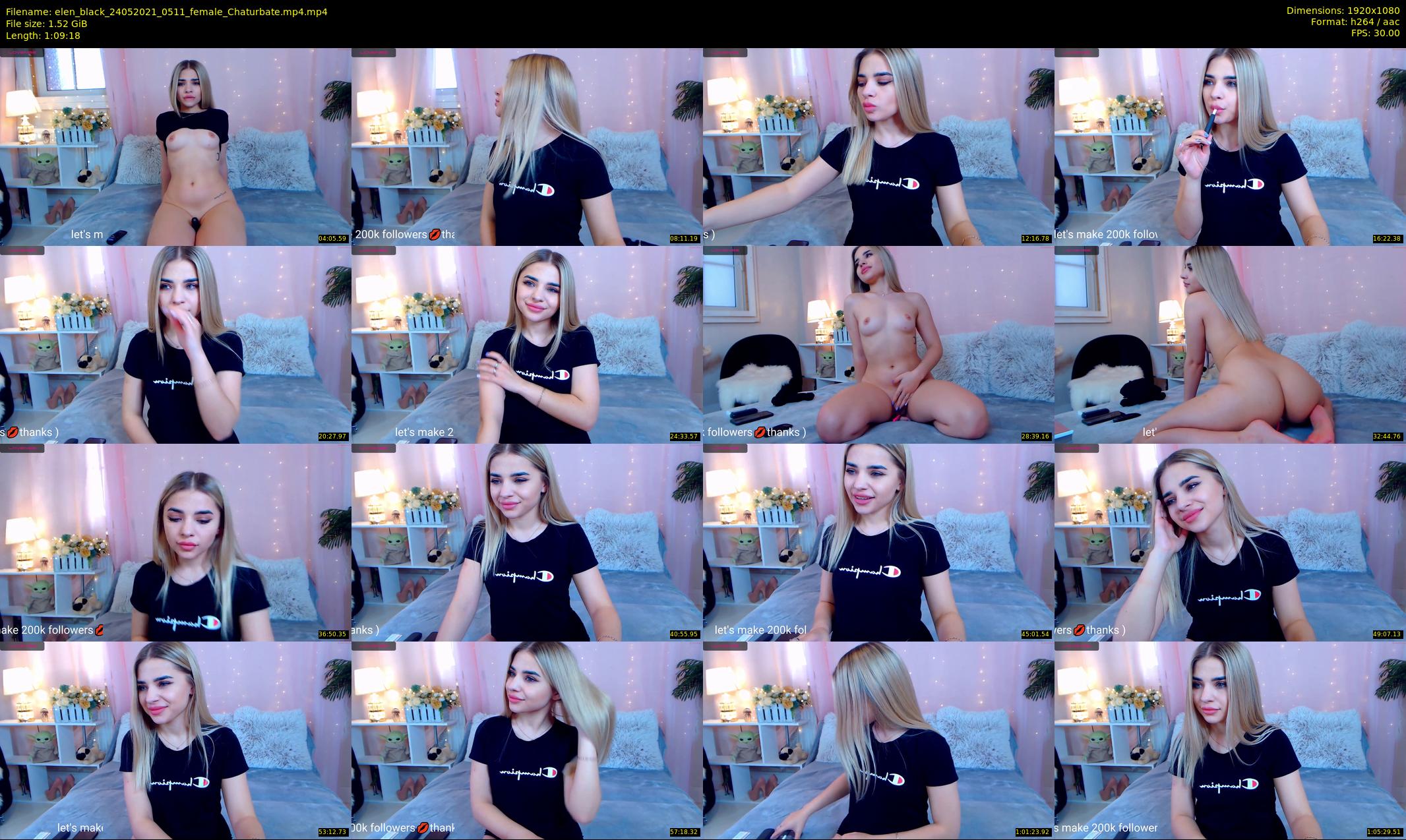 elen_black — 70 minute Chaturbate female cam show recording, 1080p, May 24, 2021