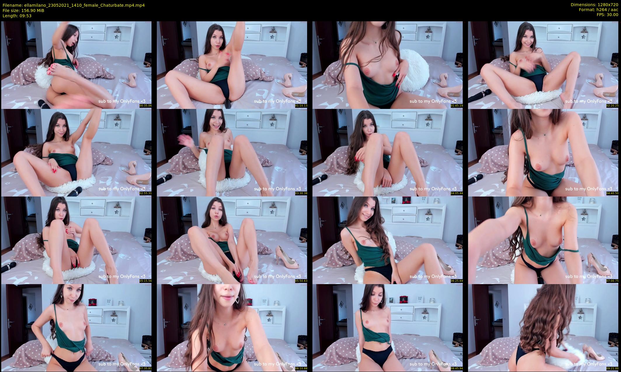 ellamilano — 10 minute Chaturbate female cam show recording, 720p, May 23, 2021