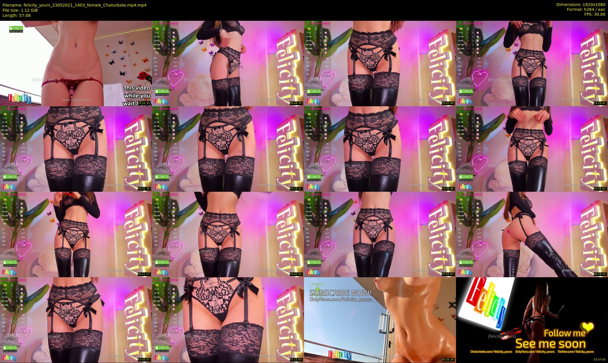 felicity_yours — 58 minute Chaturbate female cam show recording, 1080p, May 23, 2021