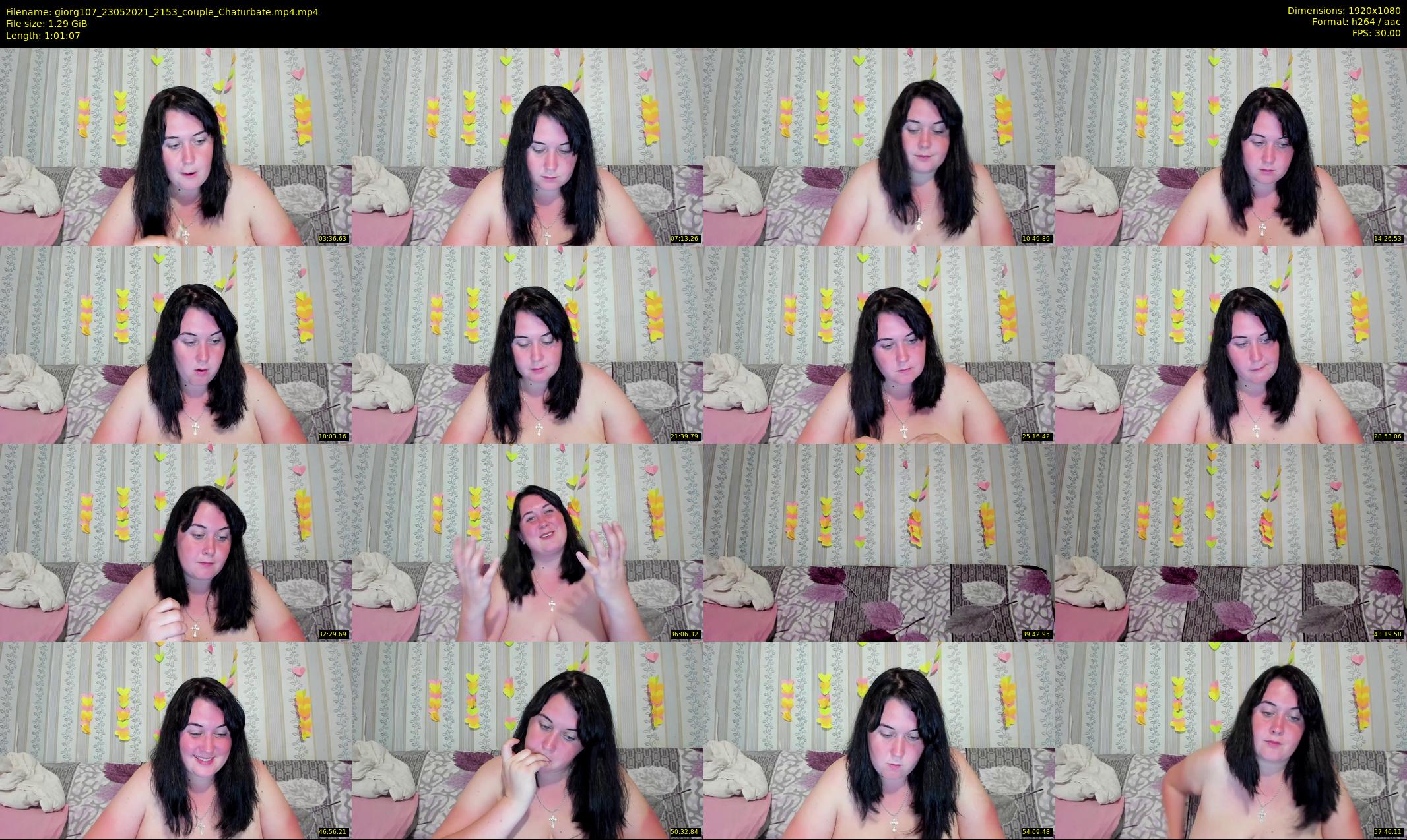 giorg107 — 62 minute Chaturbate couple cam show recording, 1080p, May 23, 2021