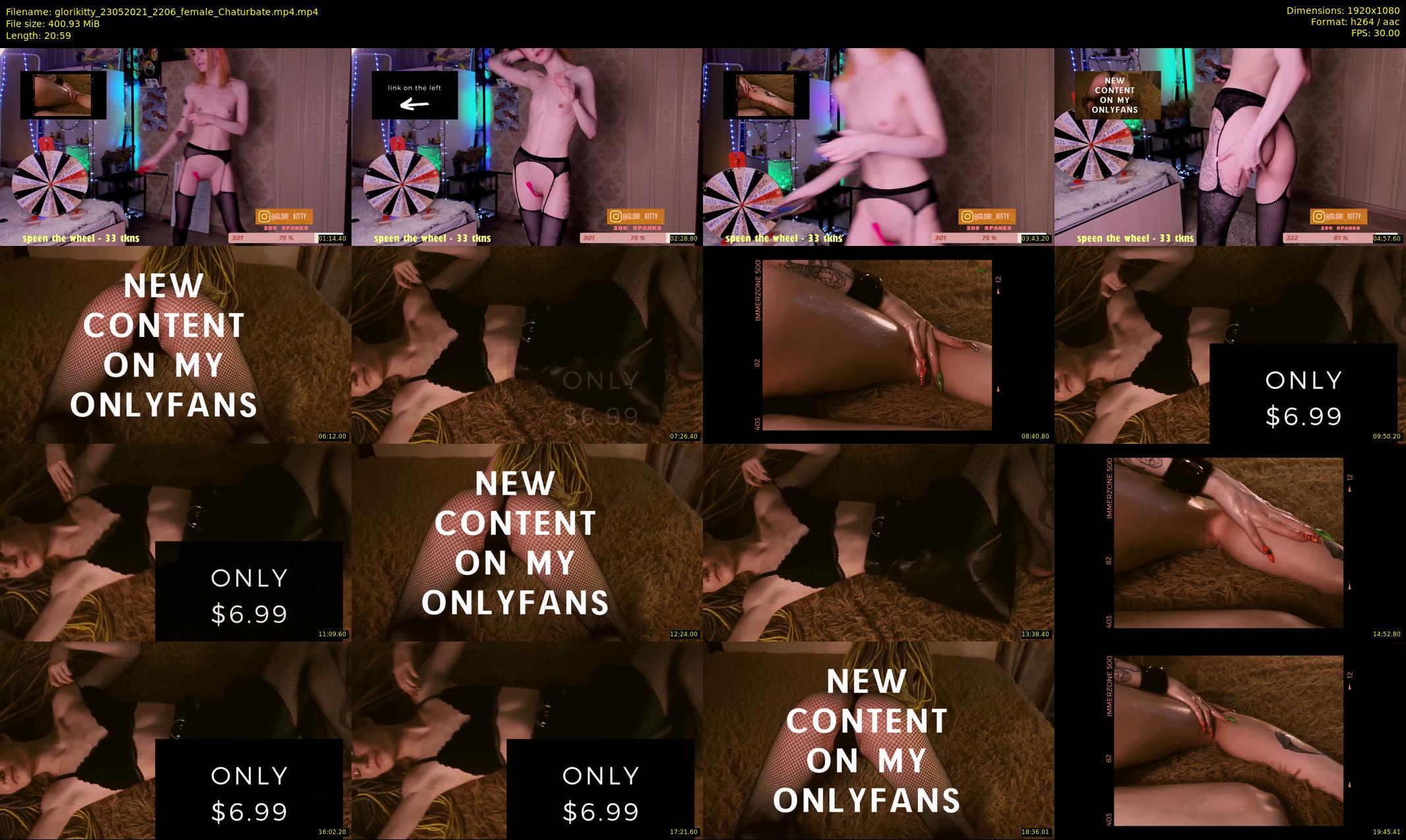 glorikitty — 21 minute Chaturbate female cam show recording, 1080p, May 23, 2021