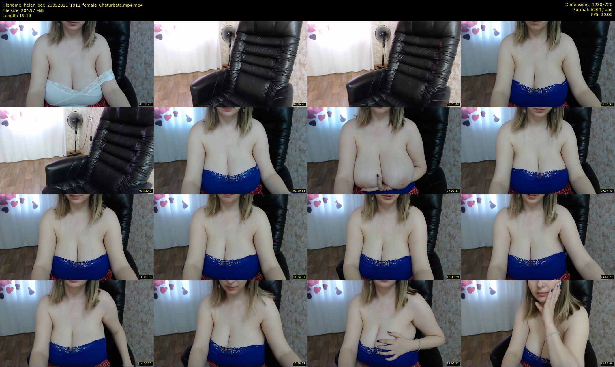 helen_bee — 20 minute Chaturbate female cam show recording, 720p, May 23, 2021