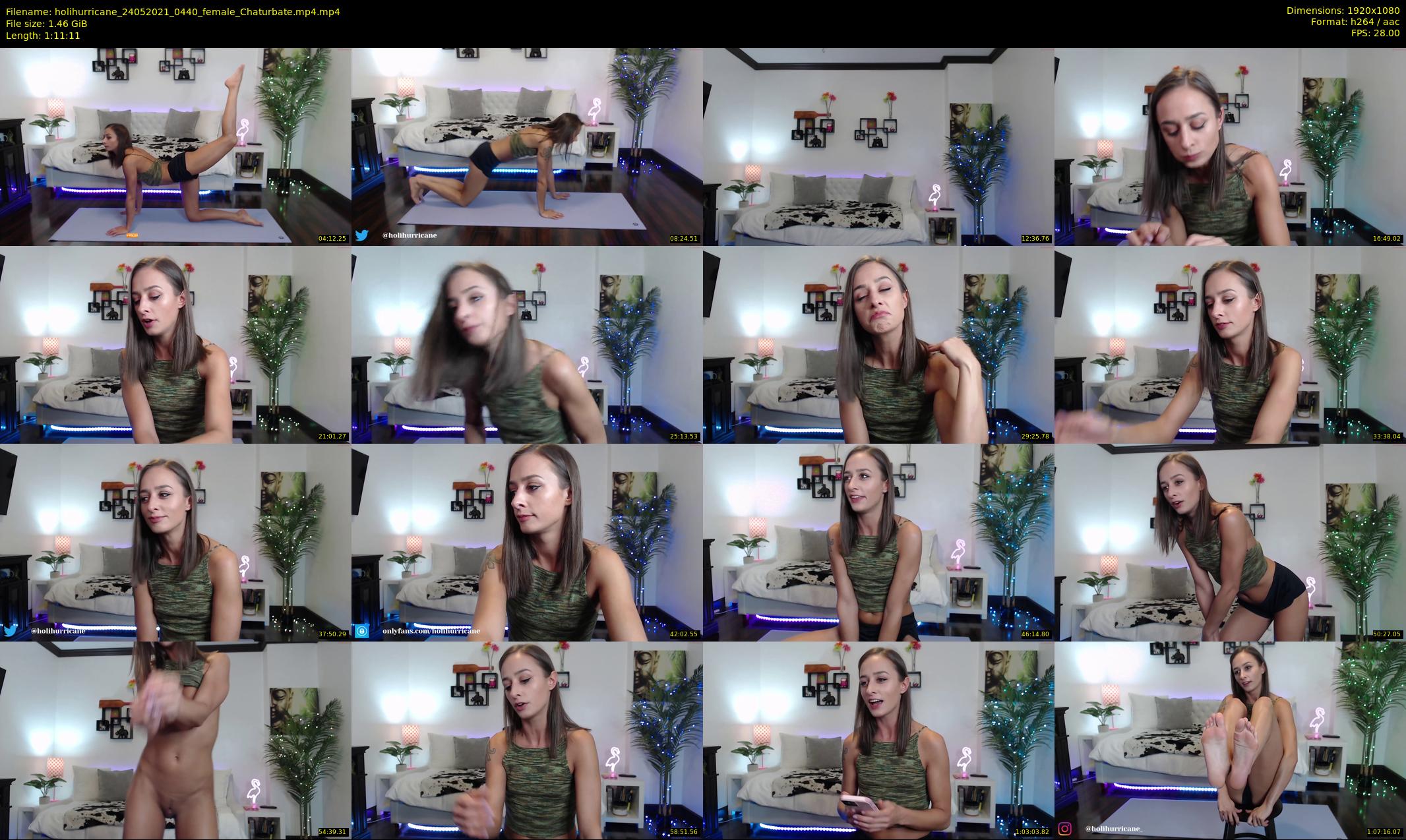 holihurricane — 72 minute Chaturbate female cam show recording, 1080p, May 24, 2021