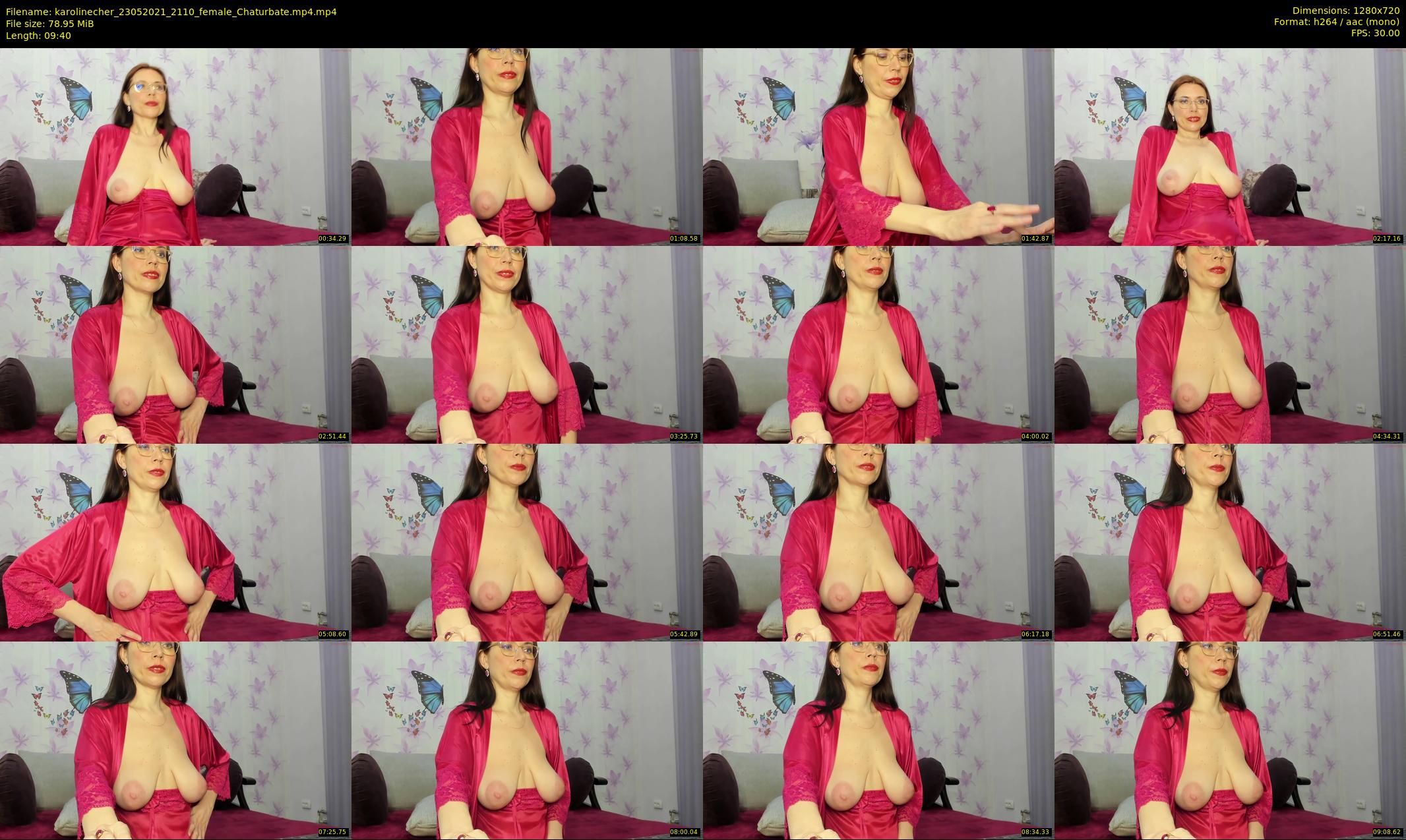 karolinecher — 10 minute Chaturbate female cam show recording, 720p, May 23, 2021