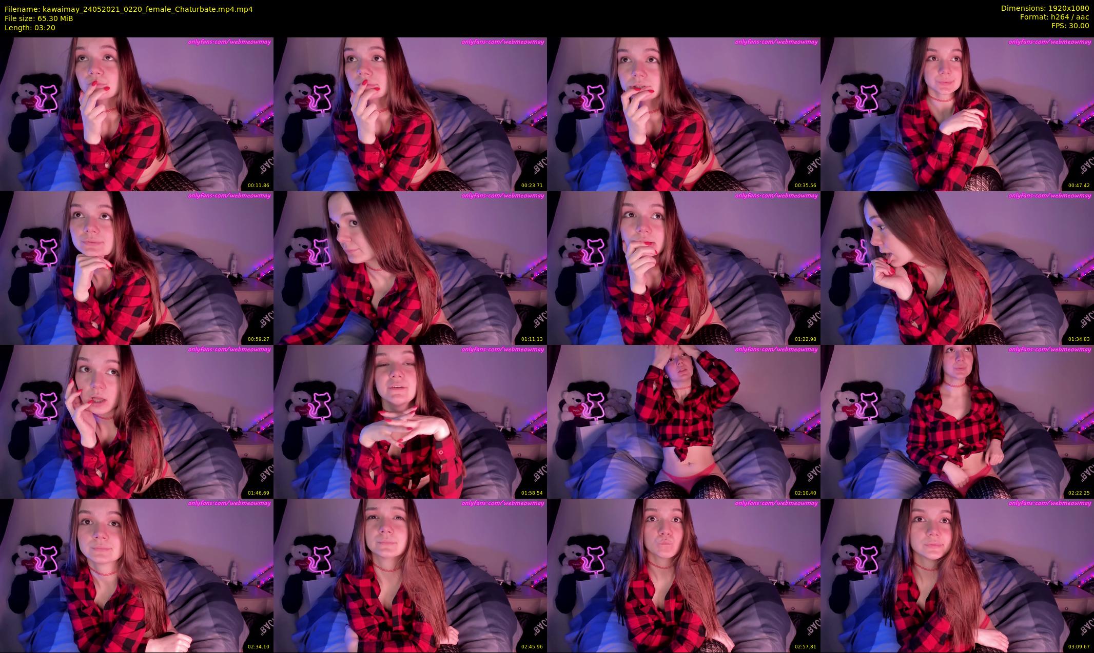 kawaimay — 4 minute Chaturbate female cam show recording, 1080p, May 24, 2021