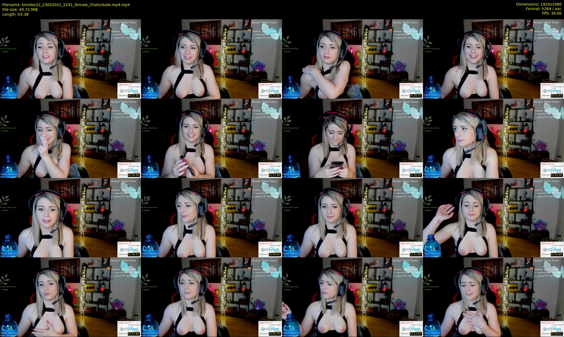 kimilee22 — 4 minute Chaturbate female cam show recording, 1080p, May 23, 2021