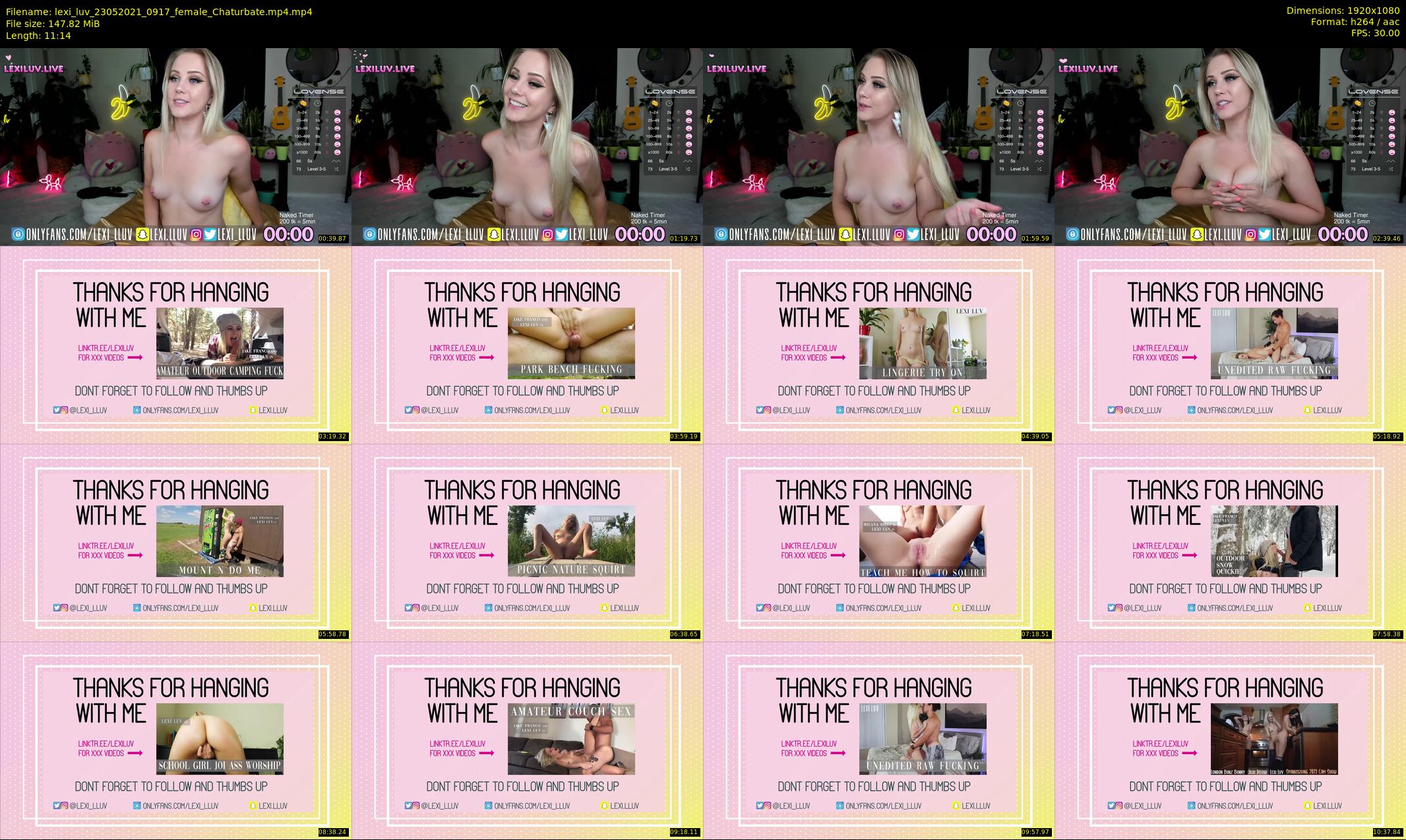 lexi_luv — 12 minute Chaturbate female cam show recording, 1080p, May 23, 2021