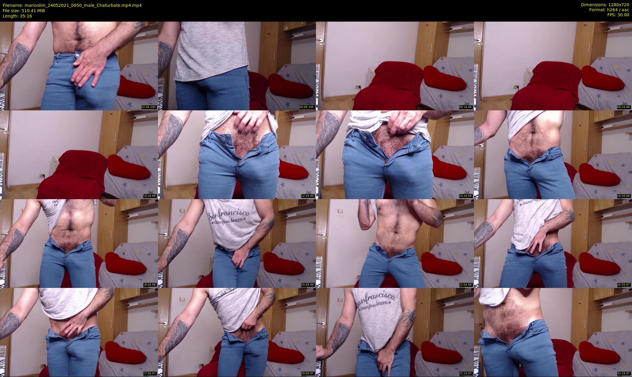 marioslim — 36 minute Chaturbate male cam show recording, 720p, May 24, 2021