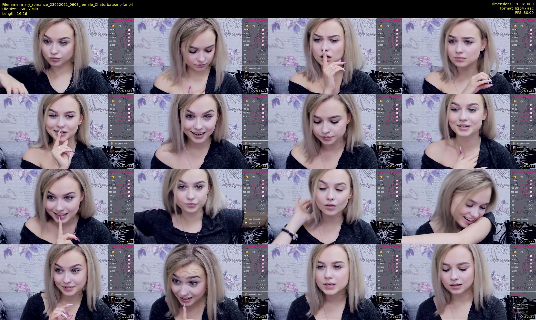 mary_romance — 17 minute Chaturbate female cam show recording, 1080p, May 23, 2021