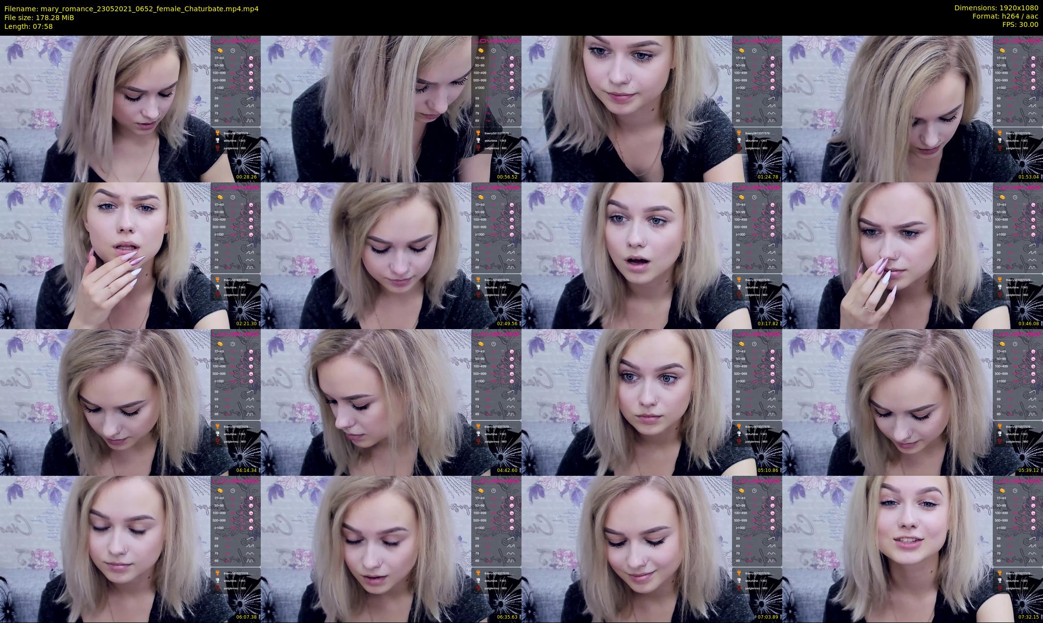 mary_romance — 8 minute Chaturbate female cam show recording, 1080p, May 23, 2021