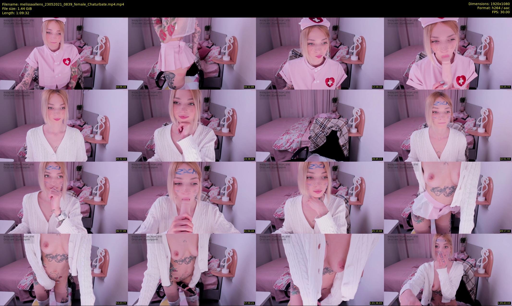 melissaallens — 70 minute Chaturbate female cam show recording, 1080p, May 23, 2021