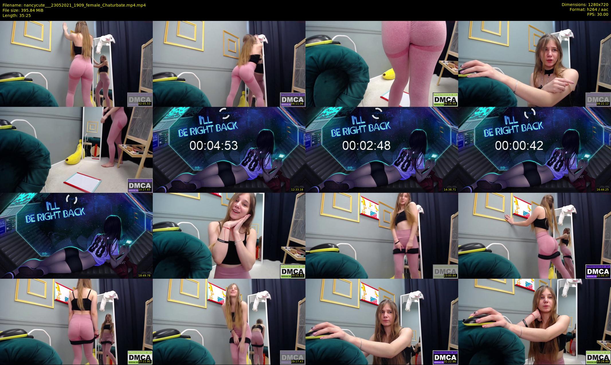 nancycute__ — 36 minute Chaturbate female cam show recording, 720p, May 23, 2021