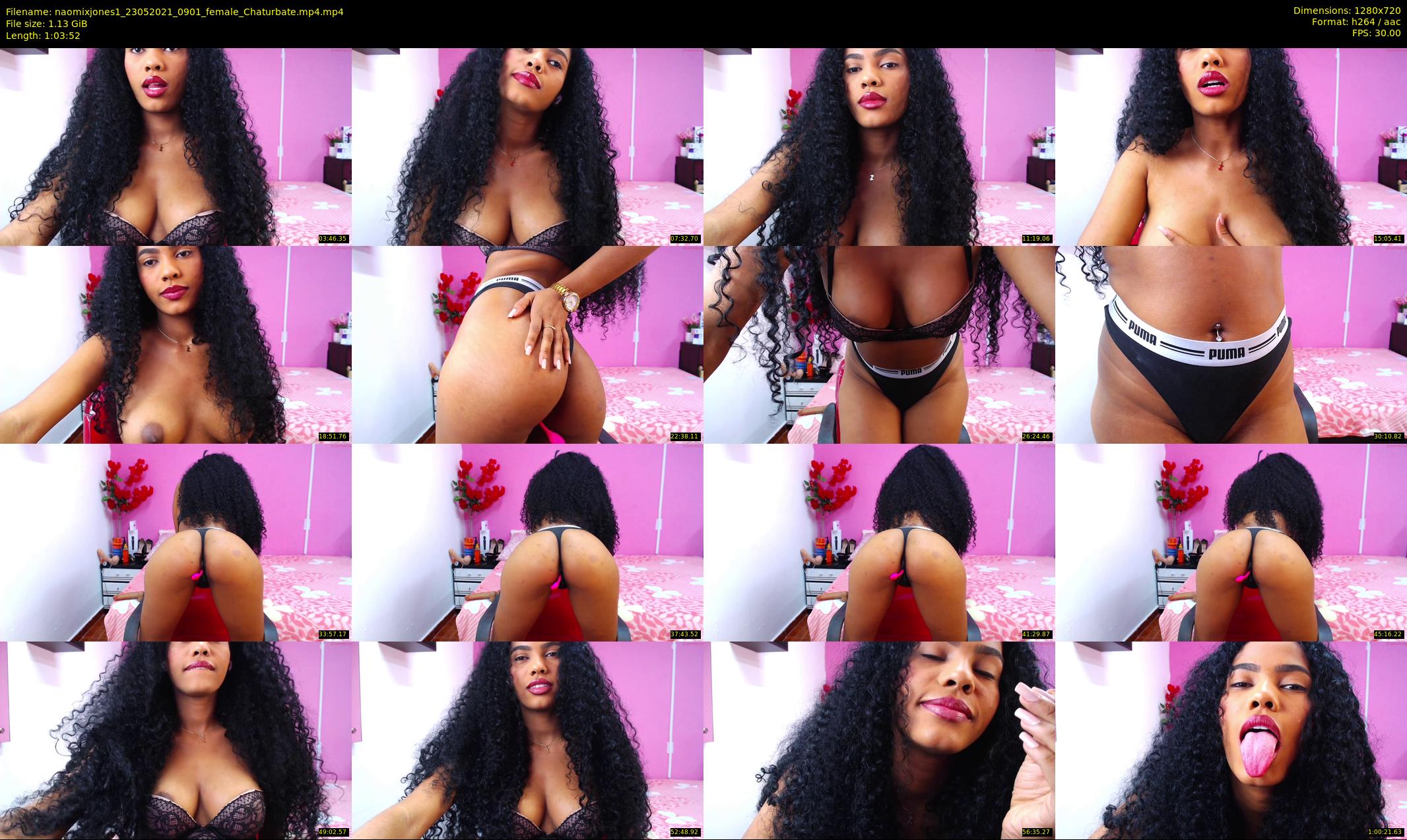 naomixjones1 — 64 minute Chaturbate female cam show recording, 720p, May 23, 2021