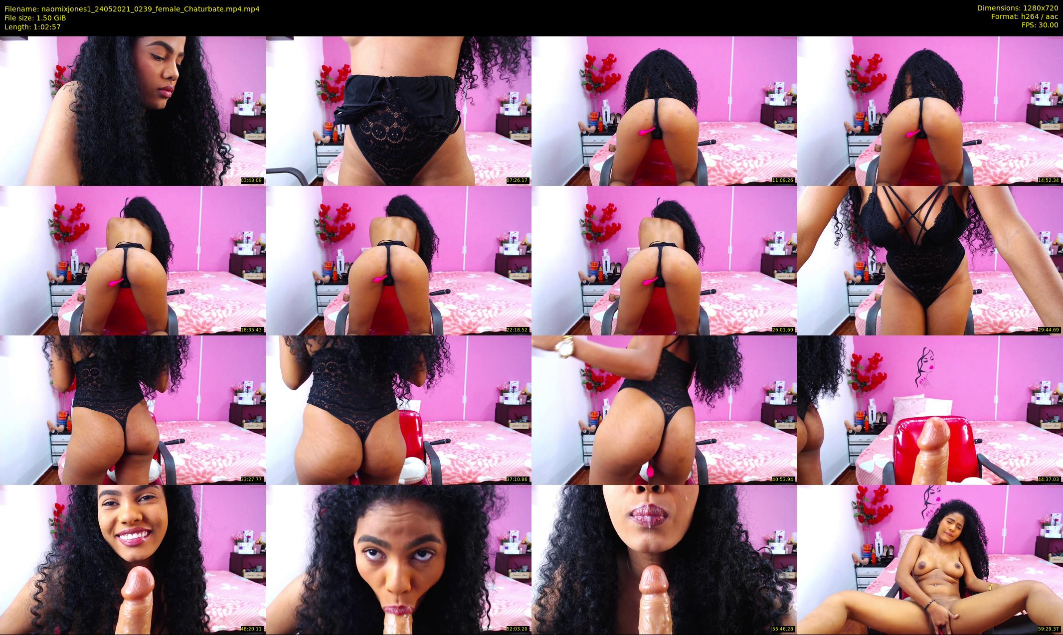 naomixjones1 — 63 minute Chaturbate female cam show recording, 720p, May 24, 2021