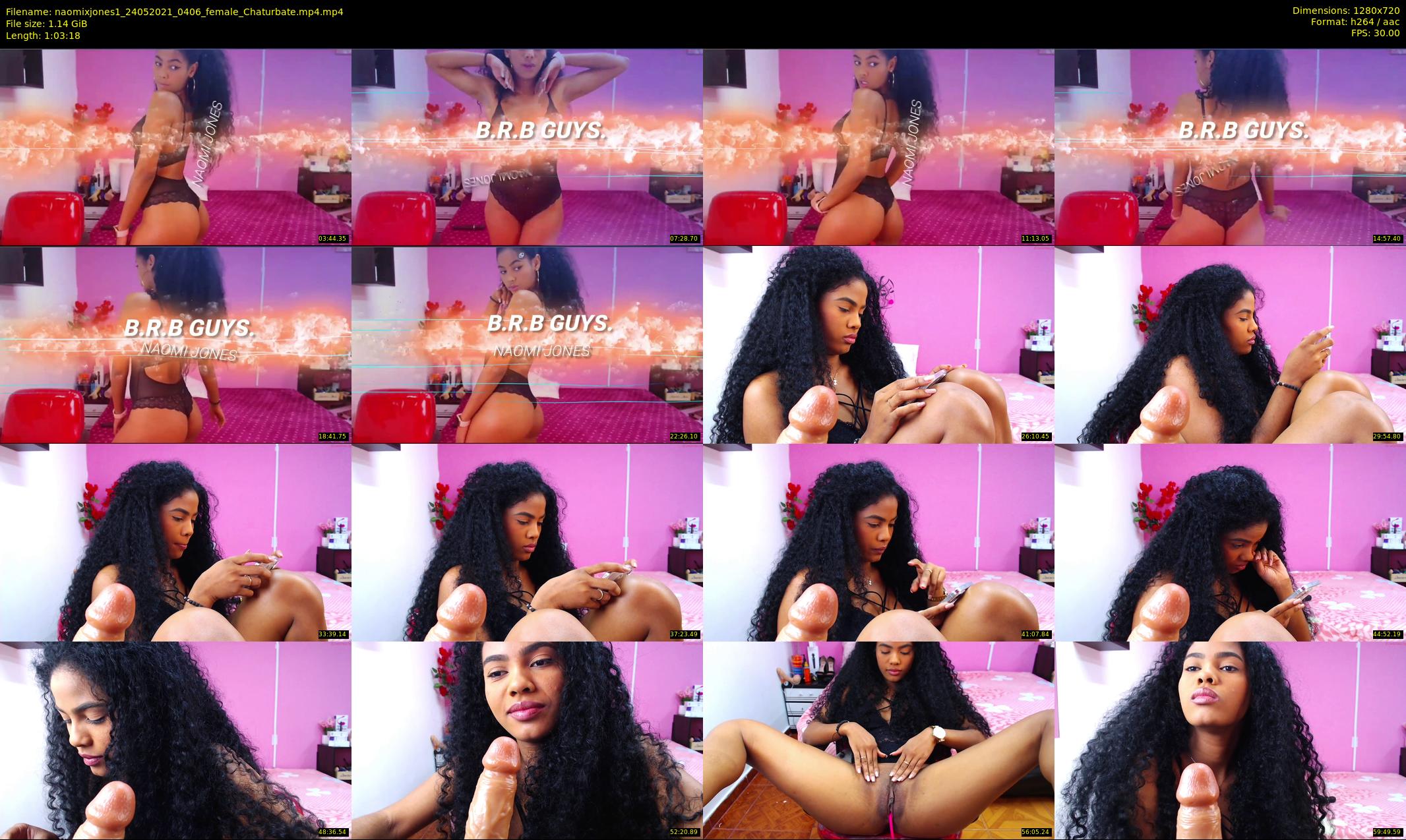 naomixjones1 — 64 minute Chaturbate female cam show recording, 720p, May 24, 2021