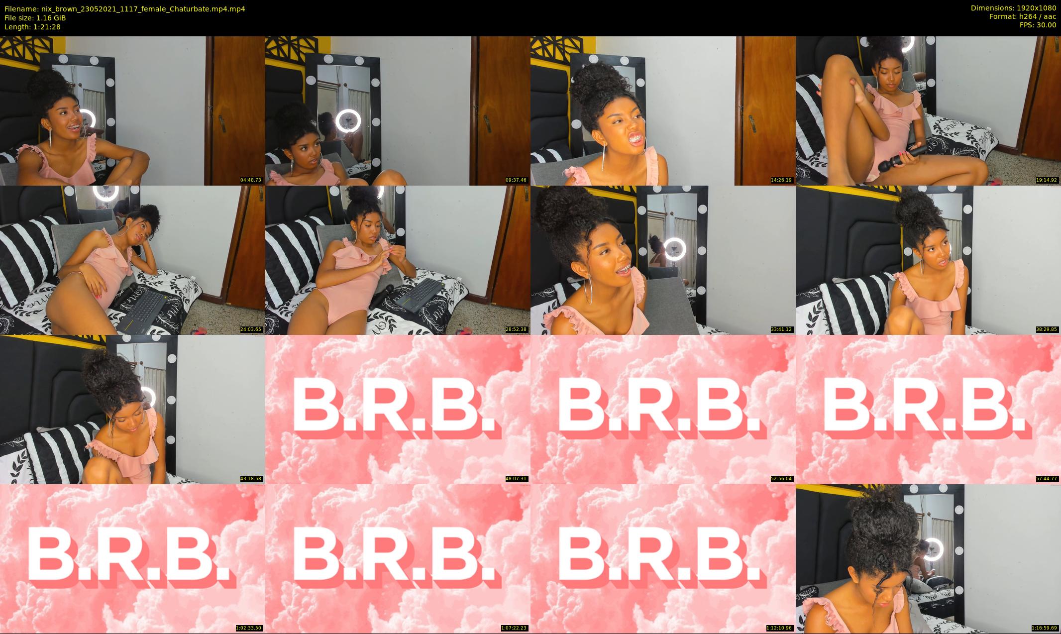 nix_brown — 82 minute Chaturbate female cam show recording, 1080p, May 23, 2021