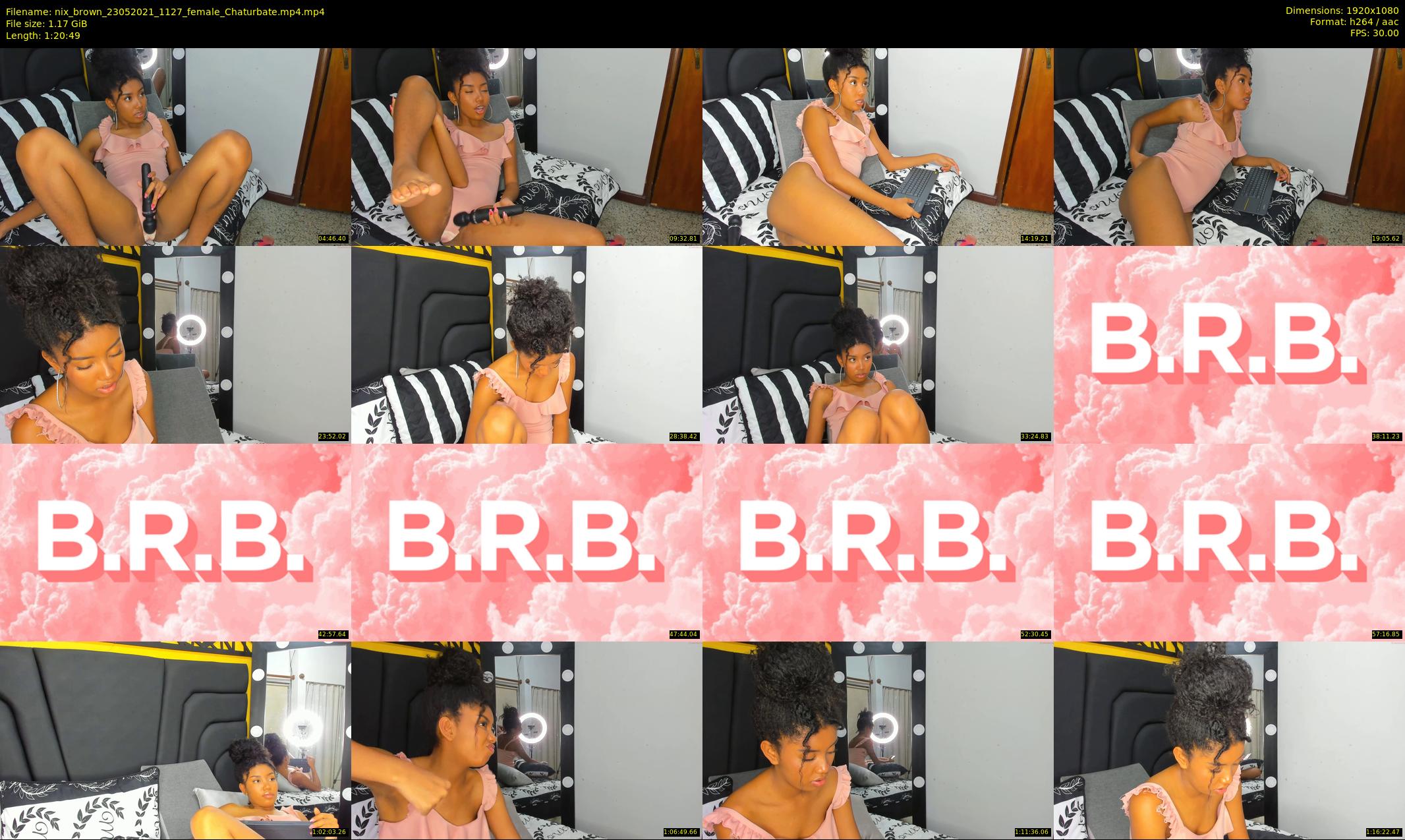 nix_brown — 81 minute Chaturbate female cam show recording, 1080p, May 23, 2021